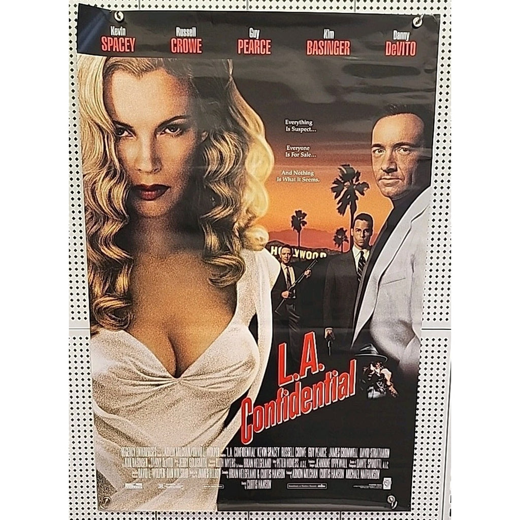 L.A. Confidential Original Rolled 27X40 Movie Poster 1997 Kim Basinger Devito La