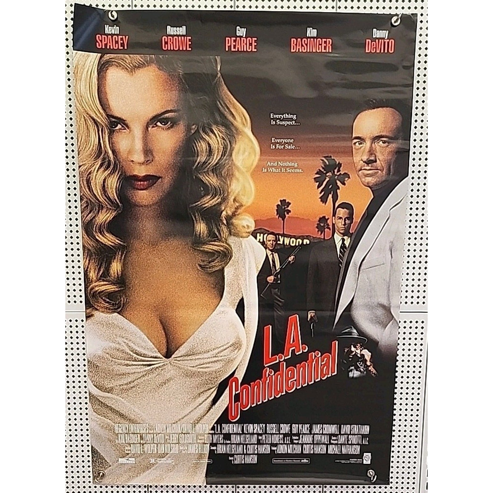 L.A. Confidential Original Rolled 27X40 Movie Poster 1997 Kim Basinger Devito La