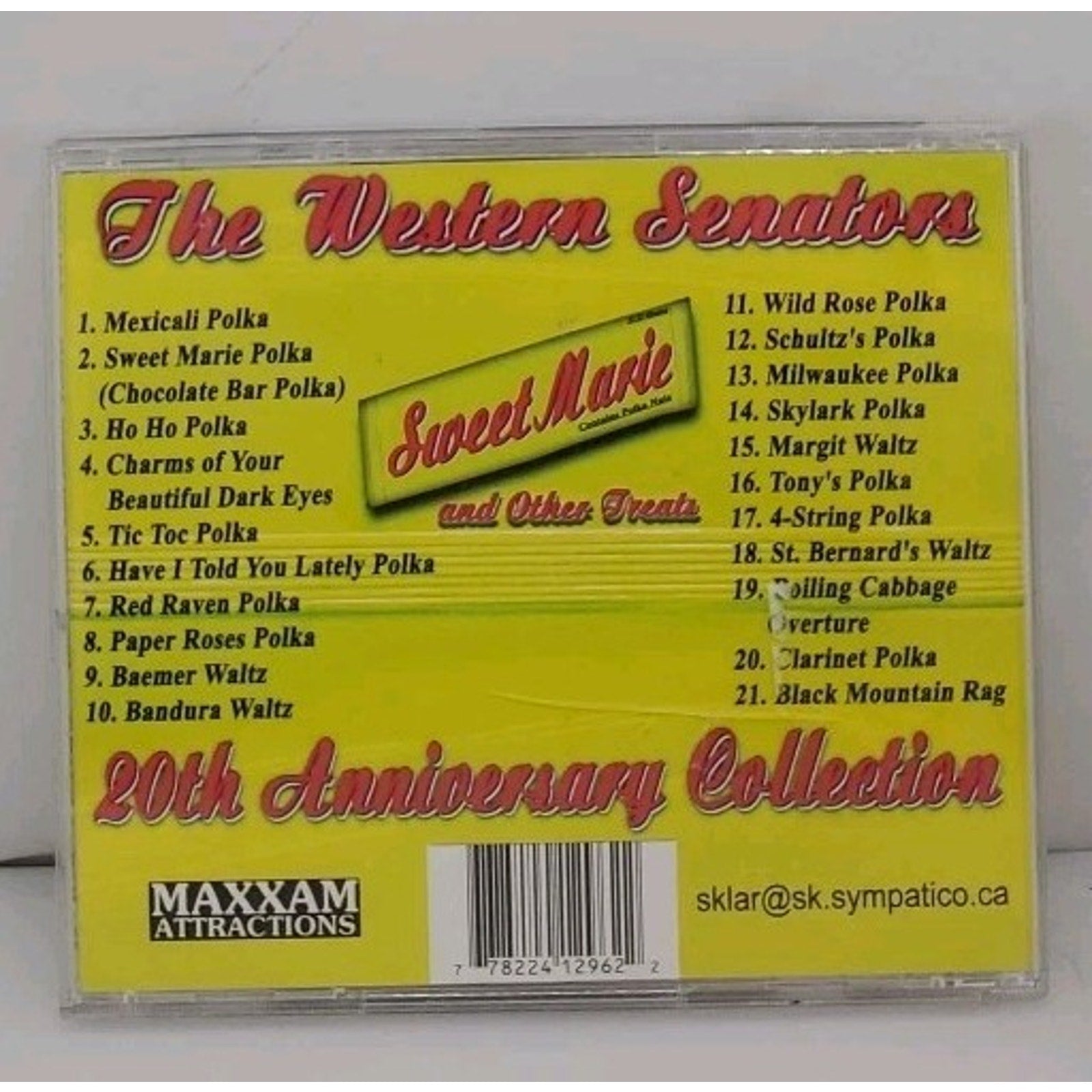 Sweet Marie And Other Treats CD - The Western Senators