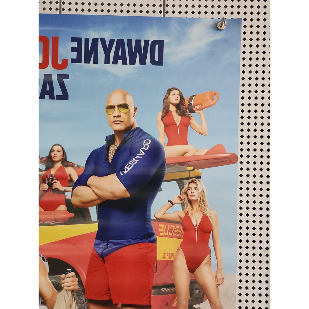 Baywatch - Movie Poster with Dwayne Johnson and Zac Efron