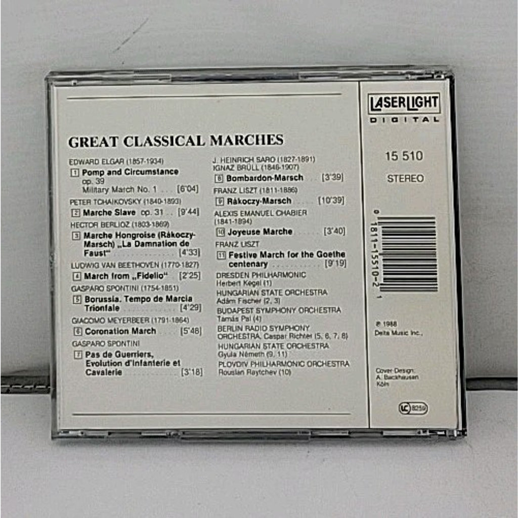Great Classical Marches by Elgar / Tchaikovsky / Berlioz / Liszt / Spontini (CD,