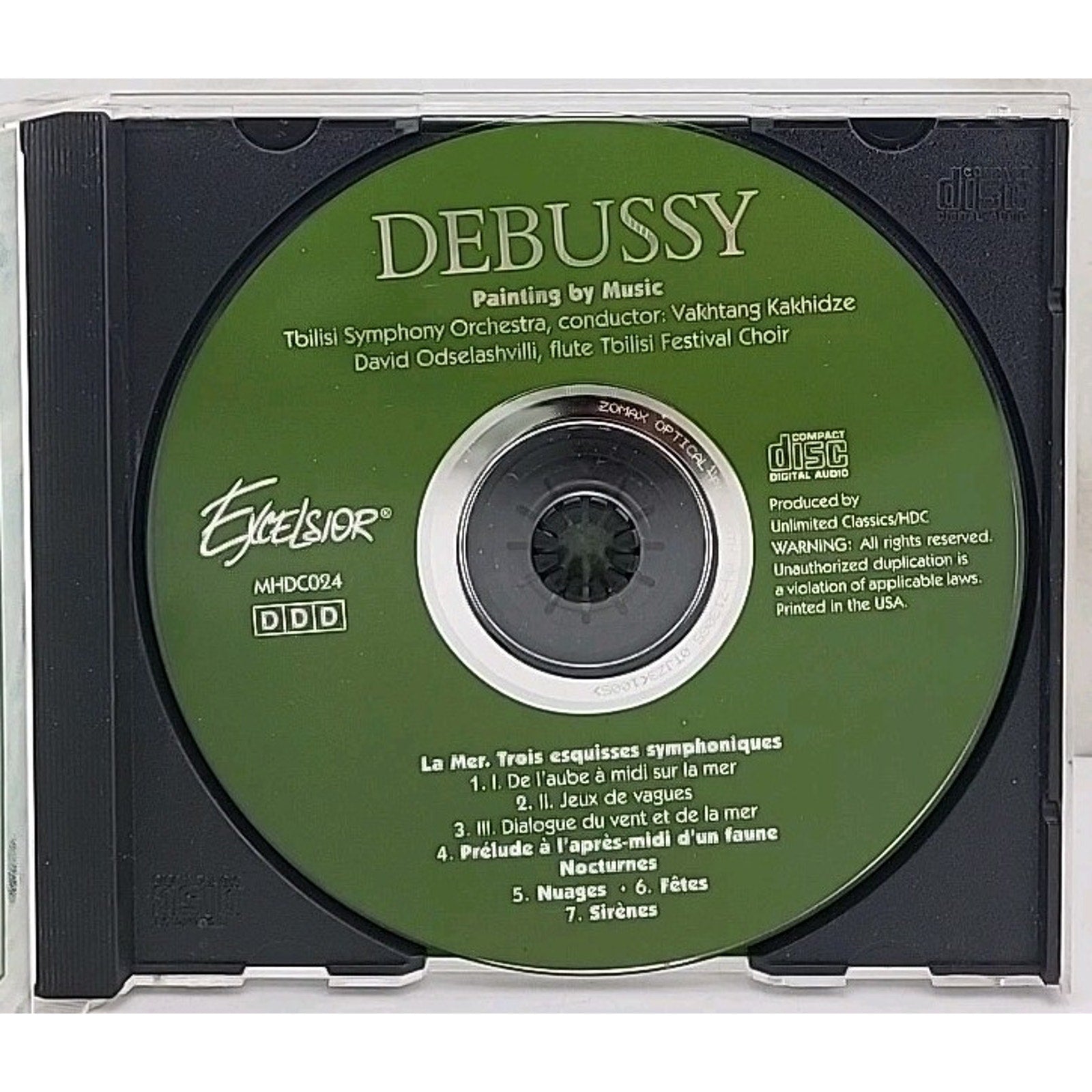 Painting by Music Debussy Tbilisi Symphony Orchestra CD