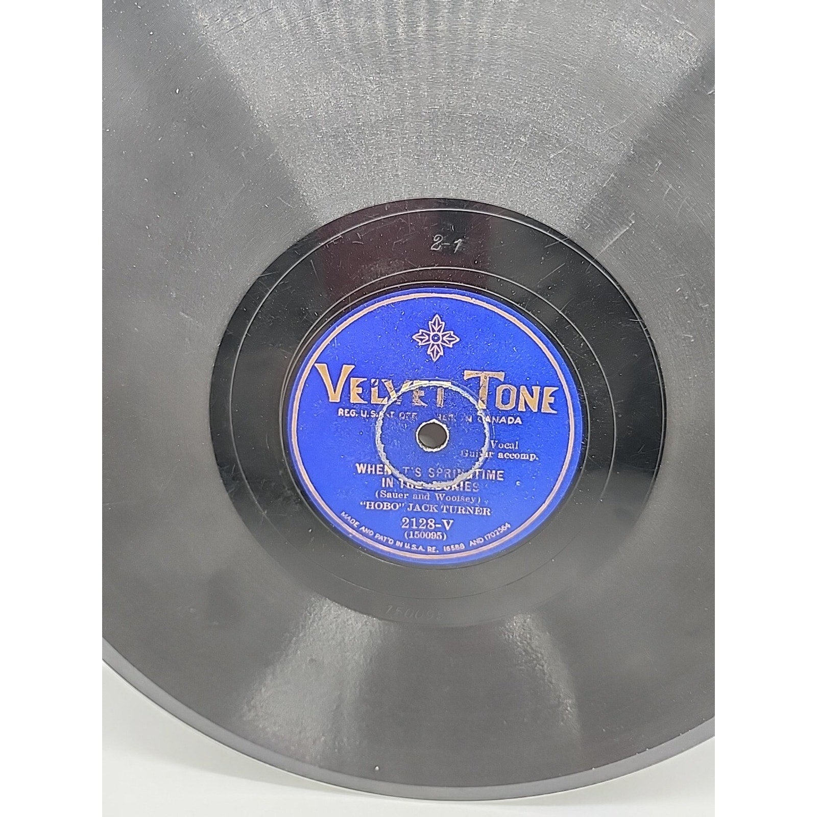 "Hobo" Jack Turner-I'm Glad I'm A Bum/When Its Springtime In (Record)