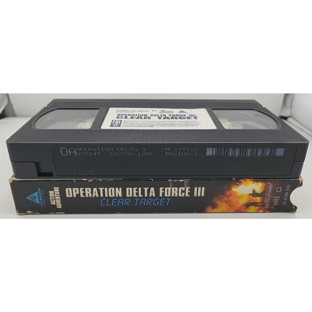 Operation Delta Force III Clear Target VHS