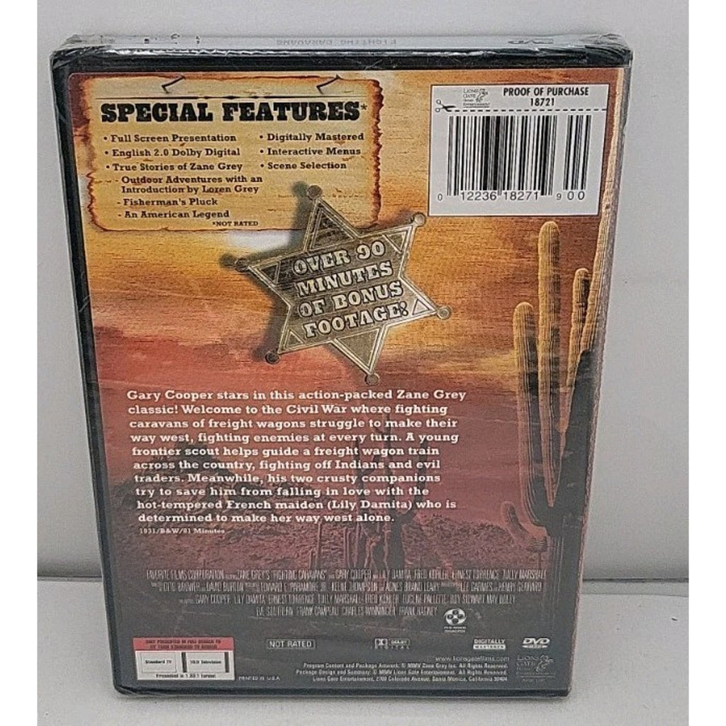 Zane Grey Collection: Fighting Caravans DVD *Brand New*