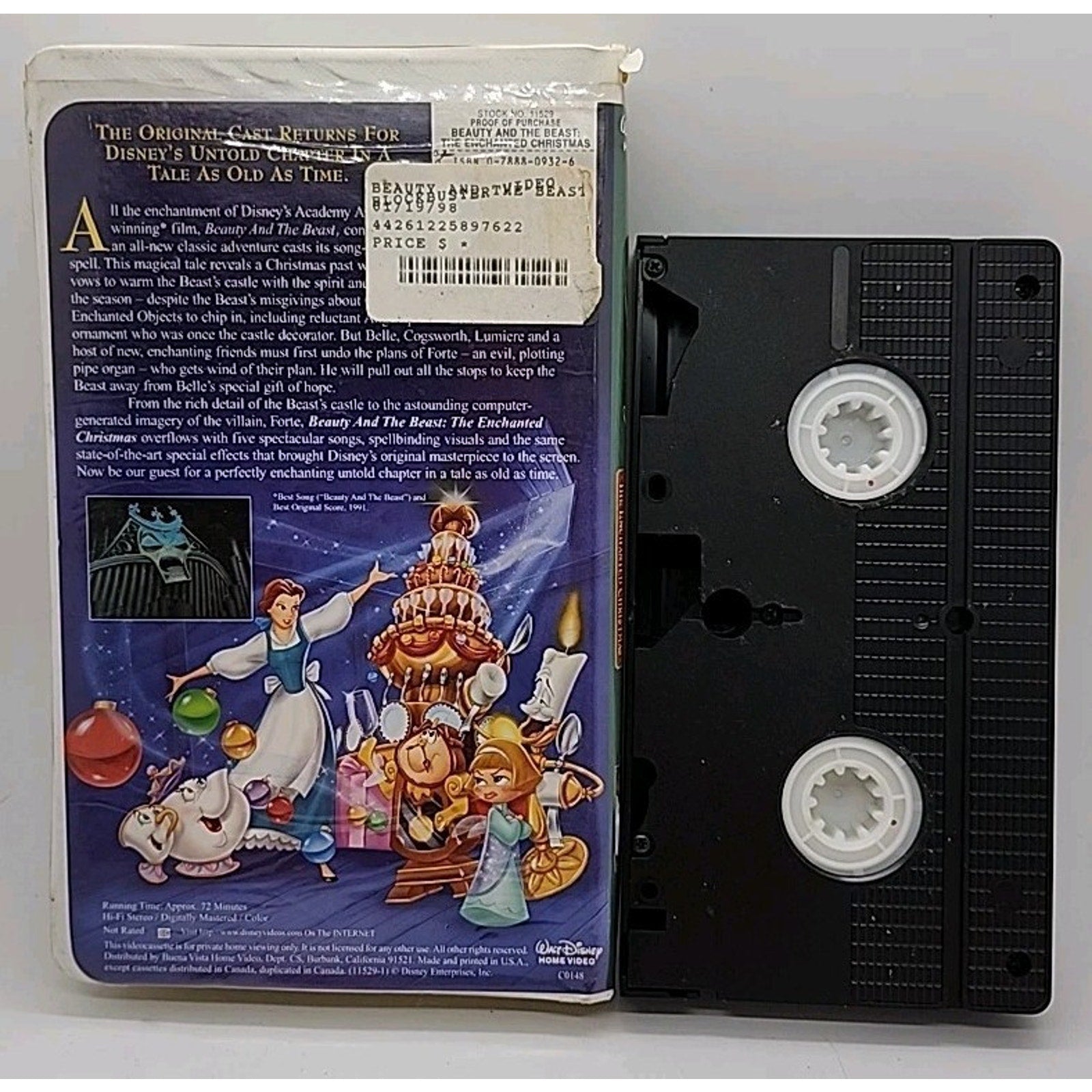 Beauty and the Beast: An Enchanted Christmas (VHS, 1997)