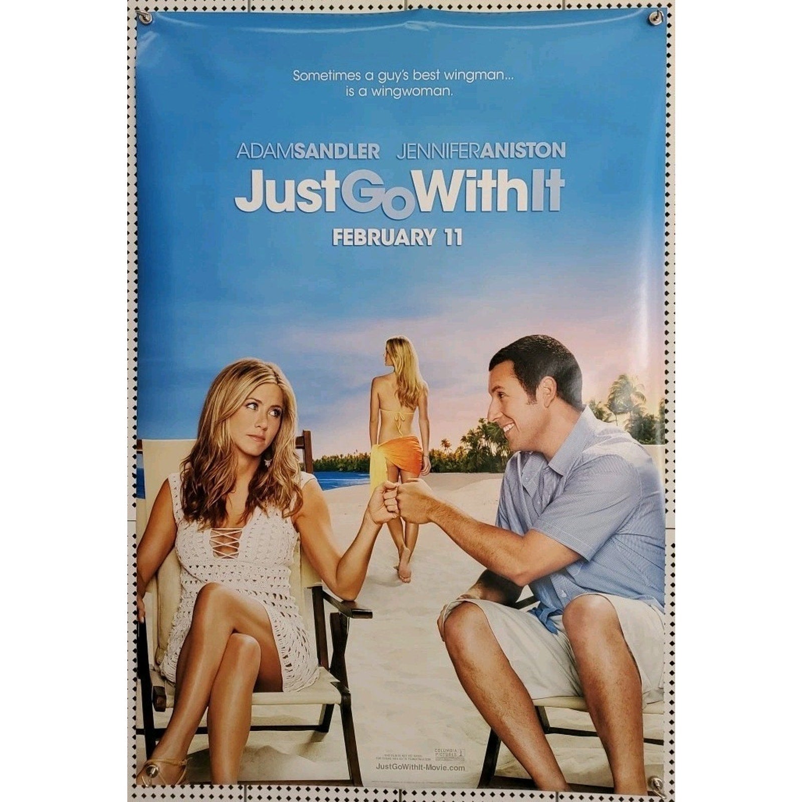 Just Go With It Original 27x40 D/S Movie Poster 2011