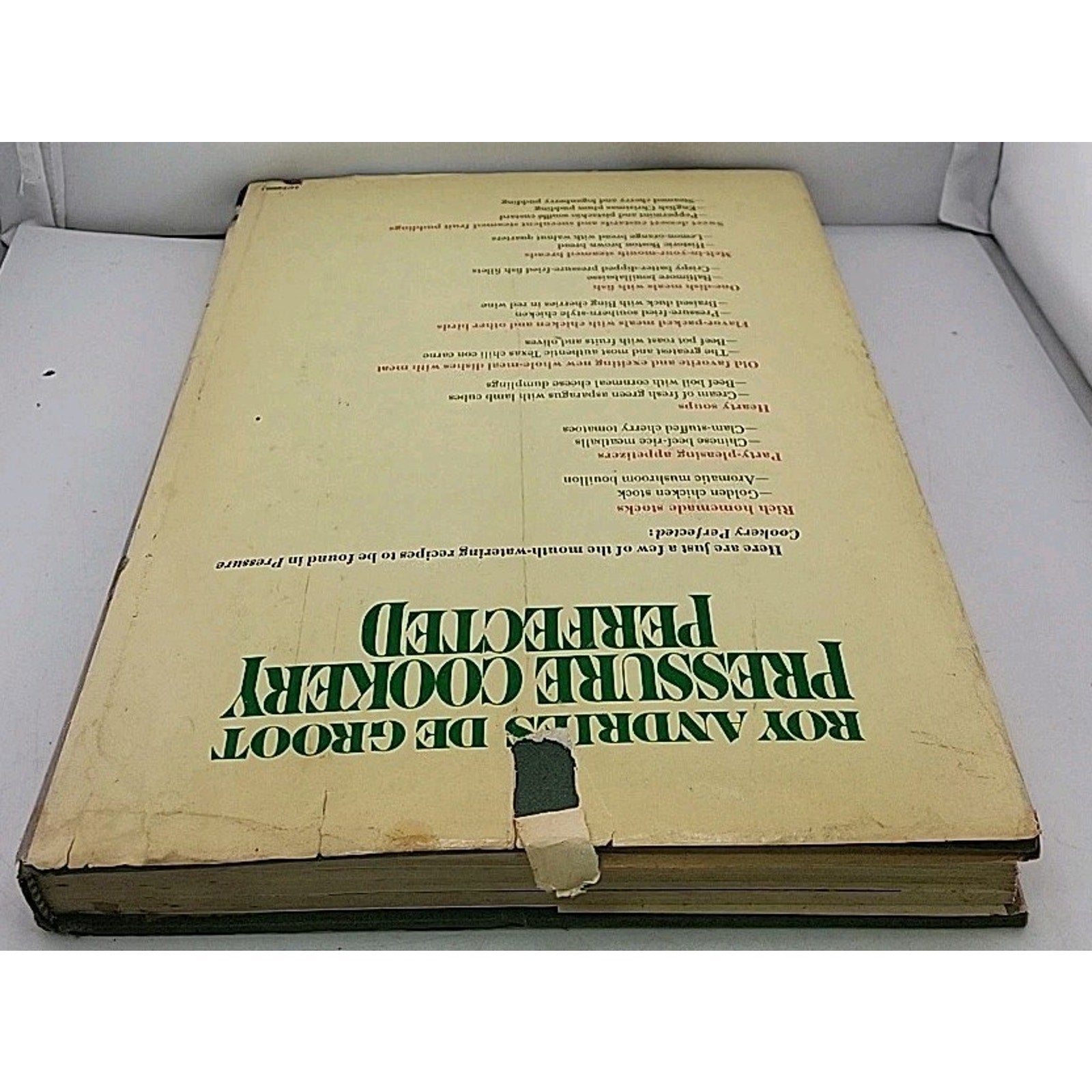 Pressure Cookery Perfected by Roy A. De Groot (1978, Hardcover)