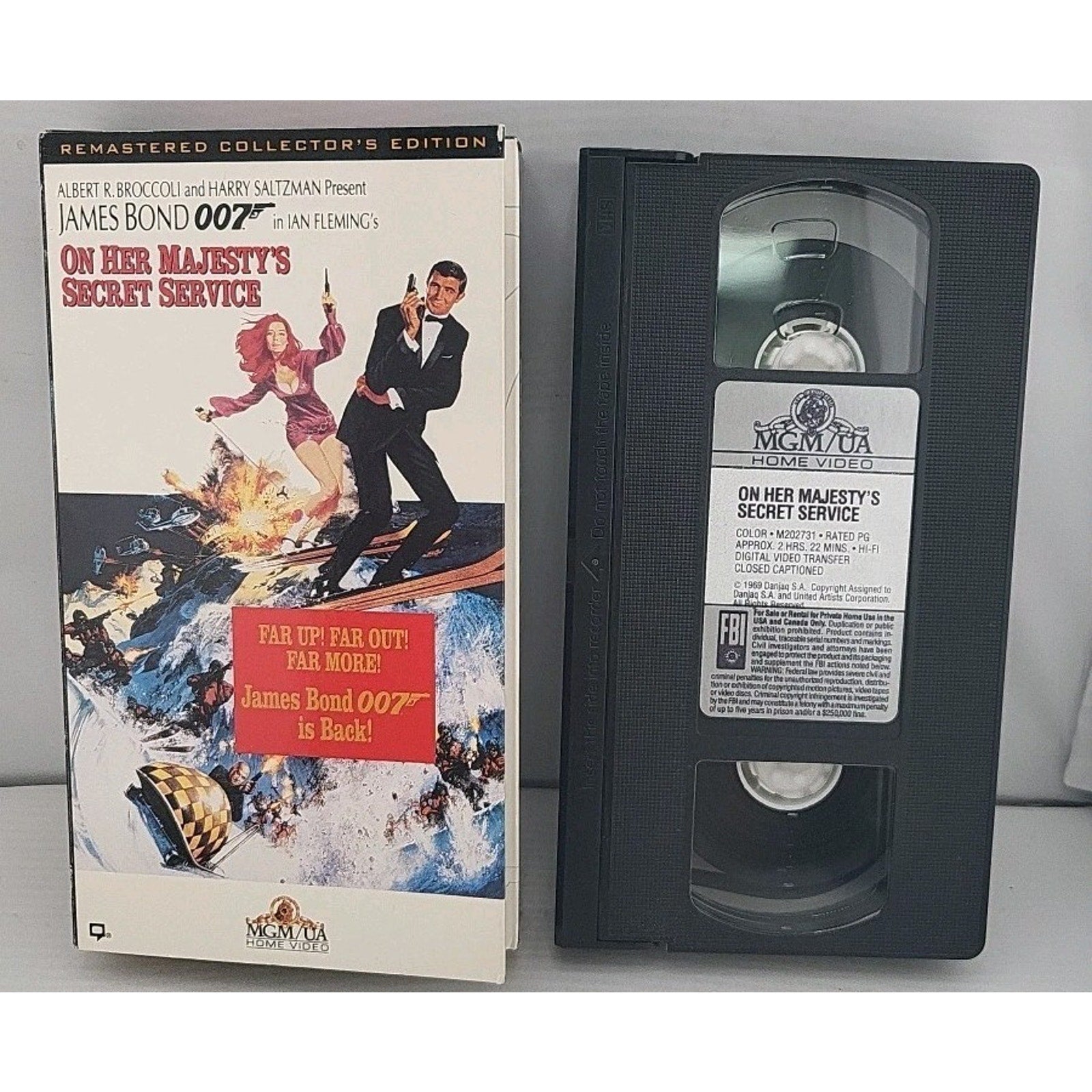 James Bond 007 On Her Majesty's Secret Service VHS 1994