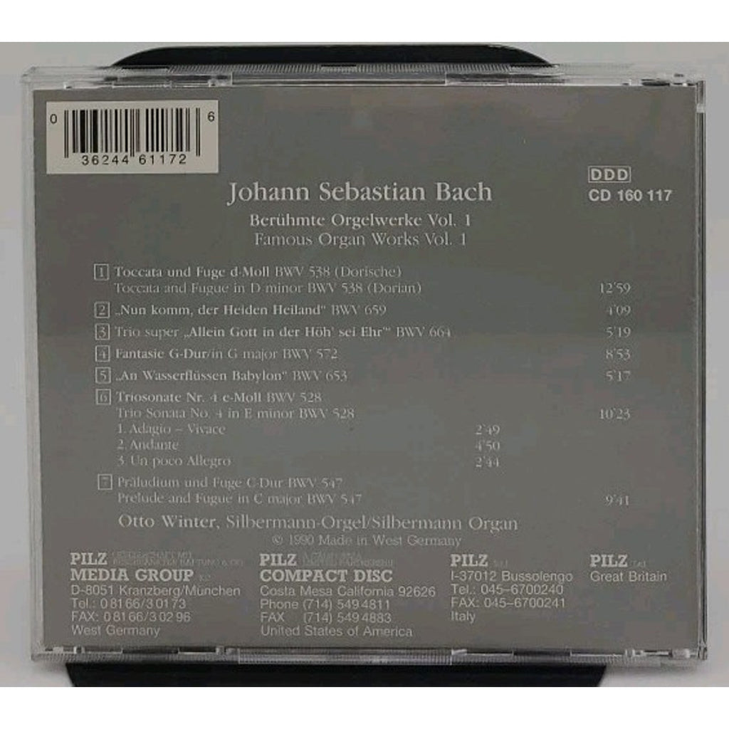 Bach: Famous Organ Works Vol 1 (CD, Jan-1990, Pilz Vienna Masters Series)