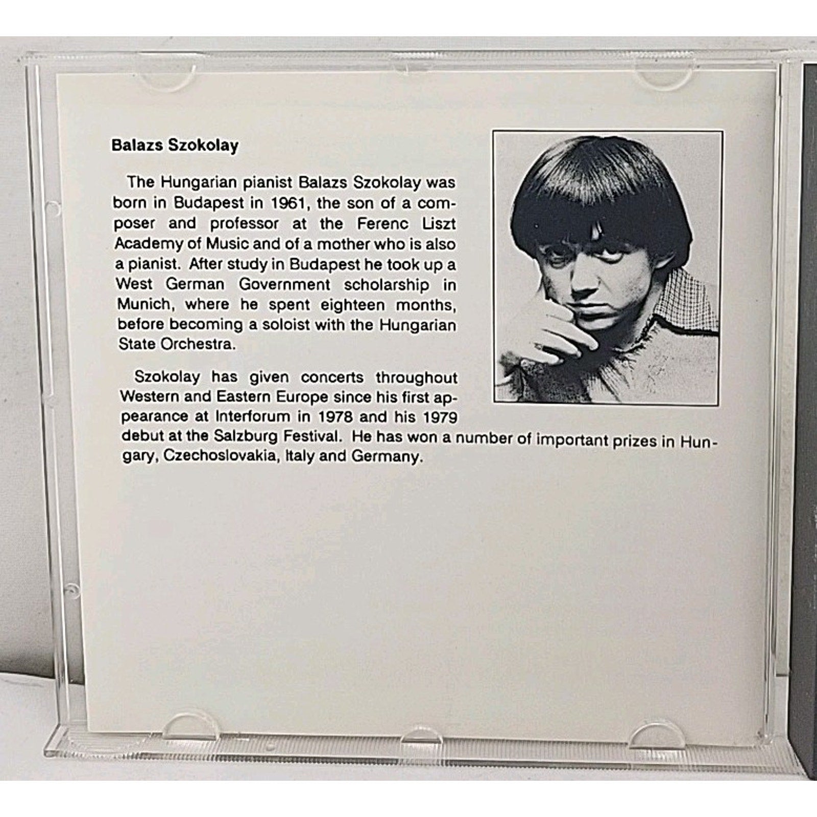 Romantic Piano Favourites Vol. 1 CD Balázs Szokolay