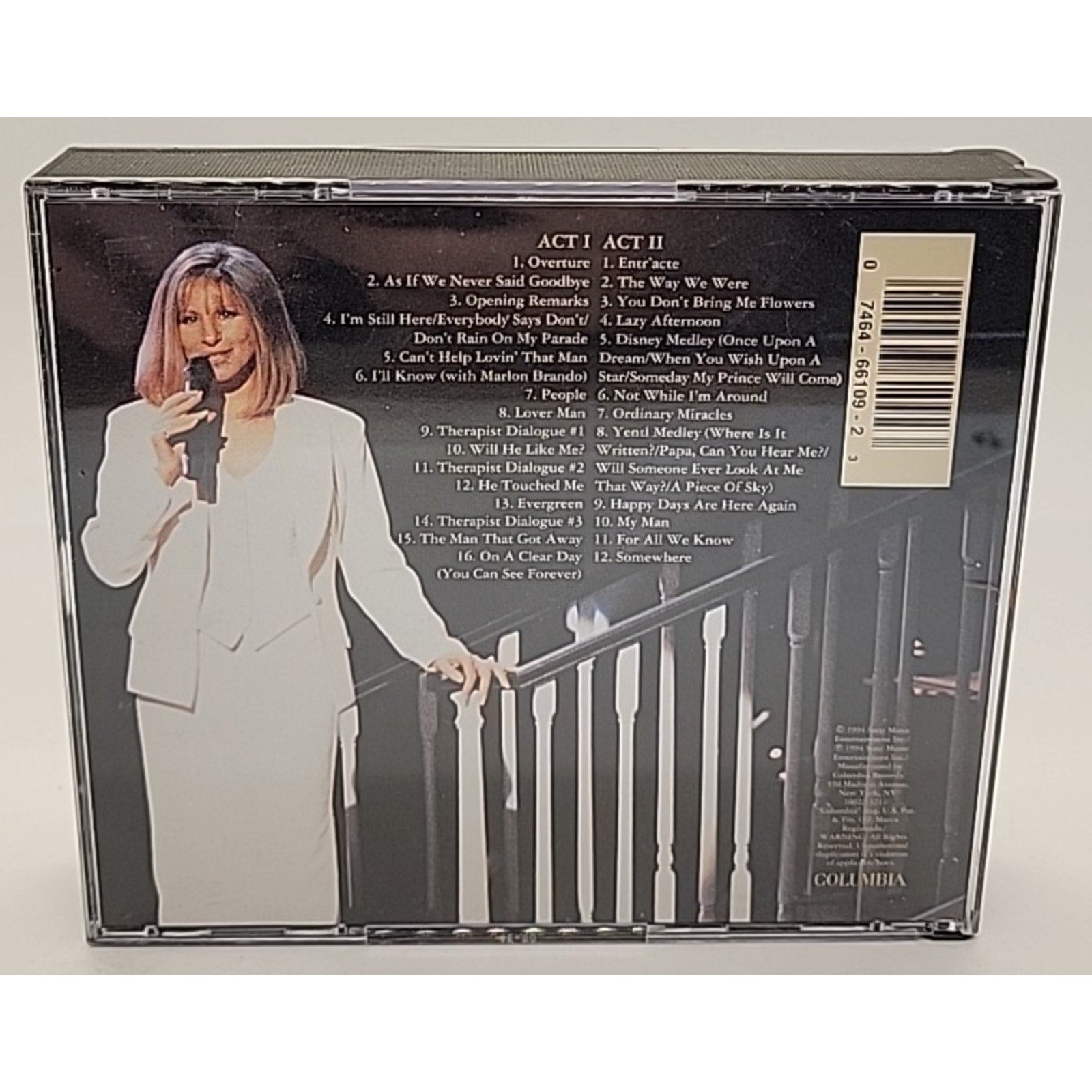 Concert Recorded Live at Madison Square by Barbra Streisand (CD, 1994)