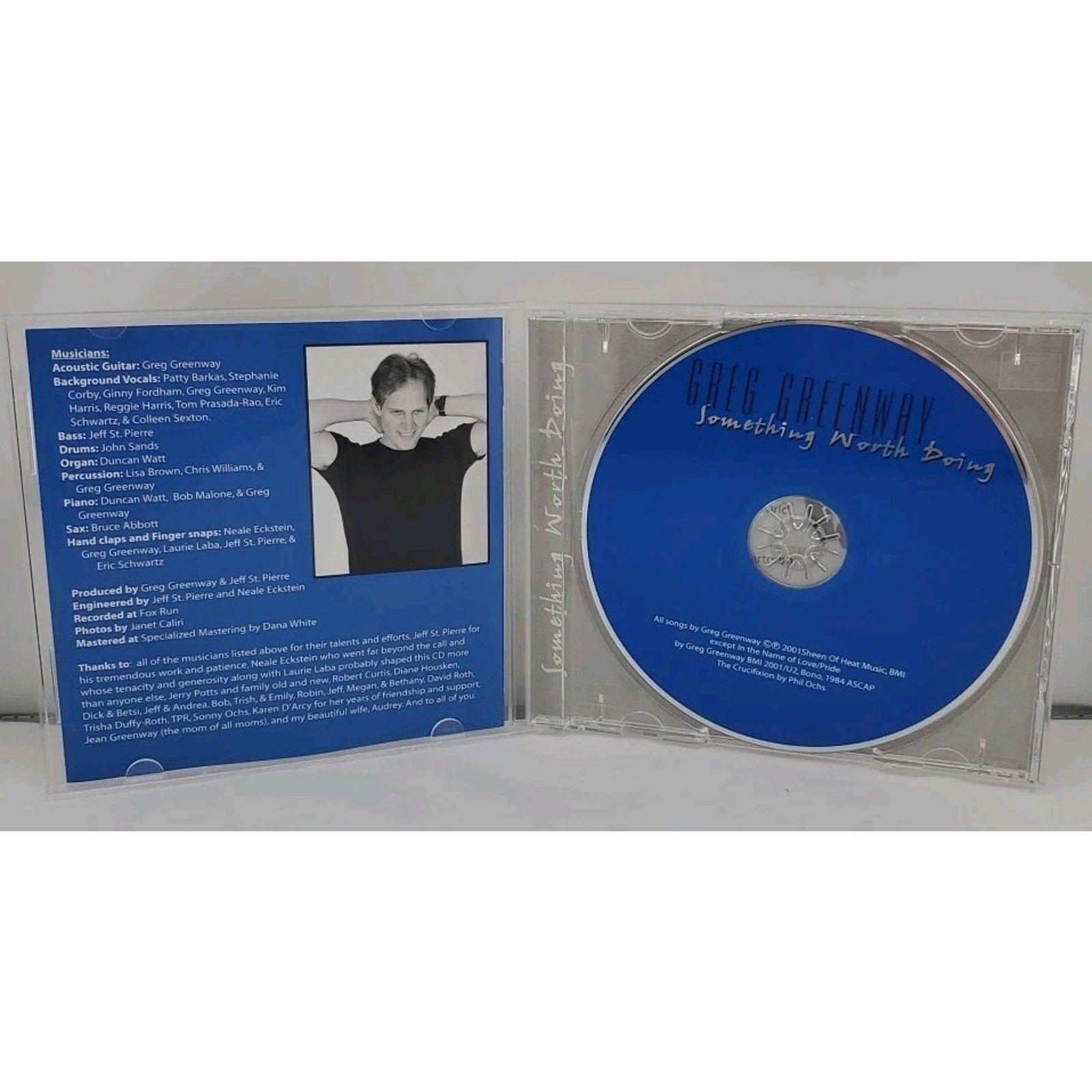Greg Greenway Something Worth Doing - Christian Folk - 2001 CD