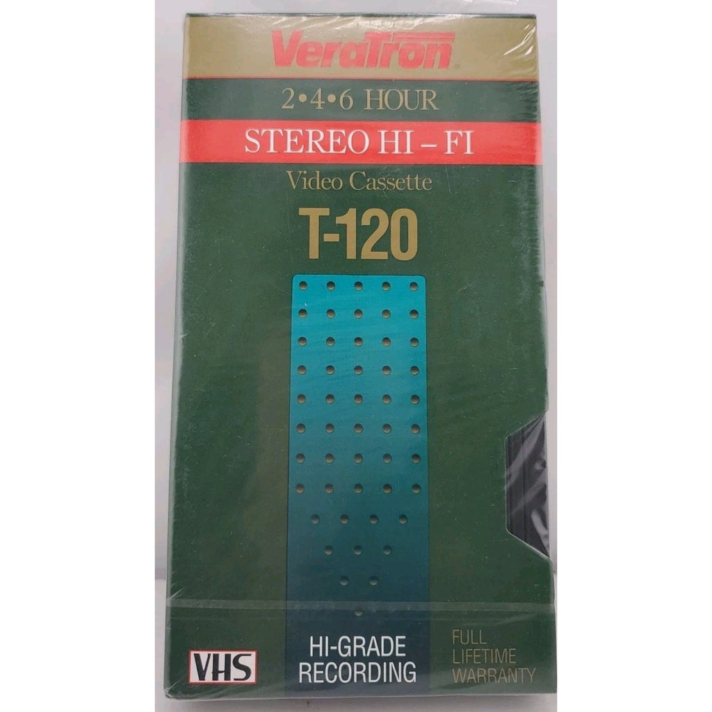 Blank VHS Tape Veratron T-120 Hi-Grade Recording Sealed