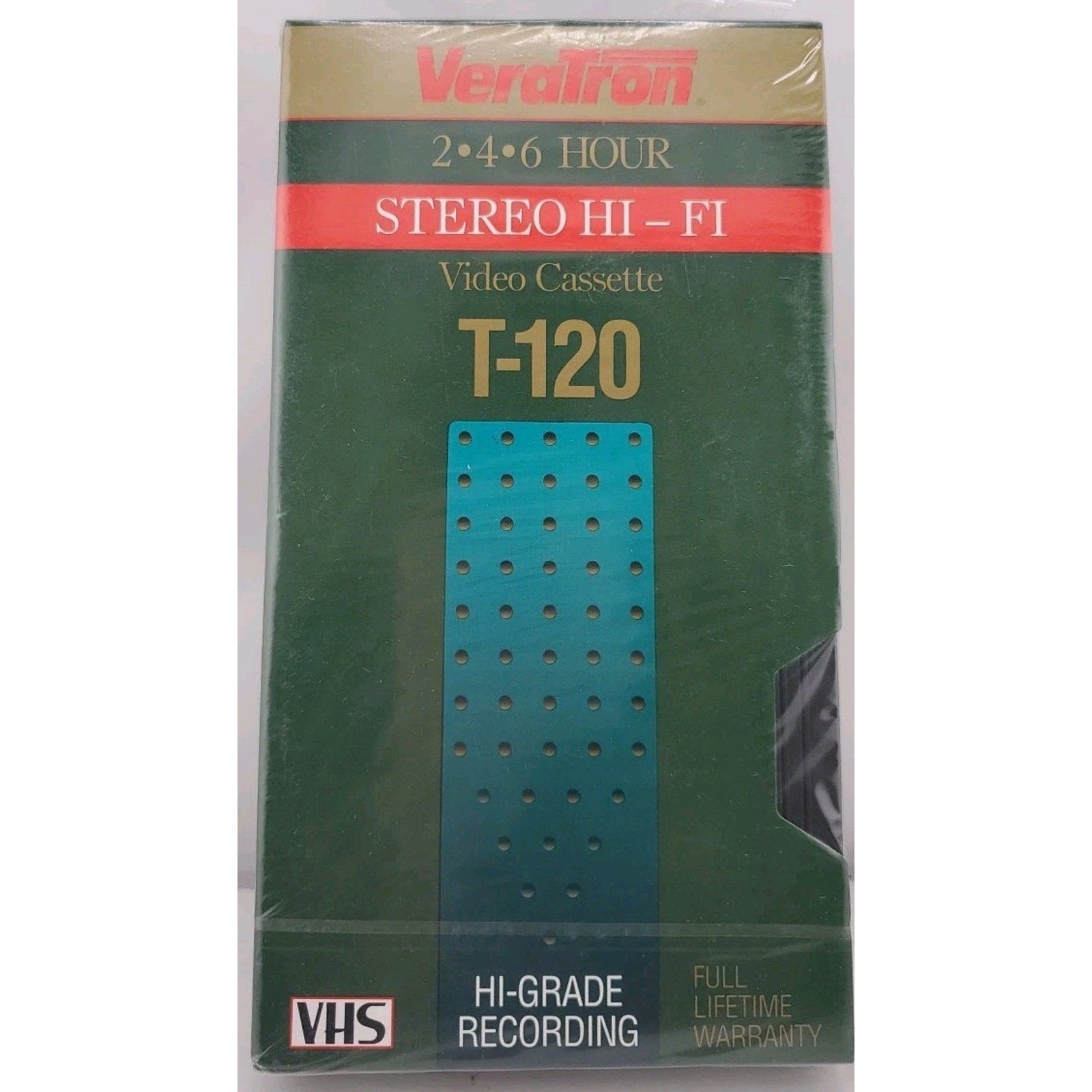 Blank VHS Tape Veratron T-120 Hi-Grade Recording Sealed