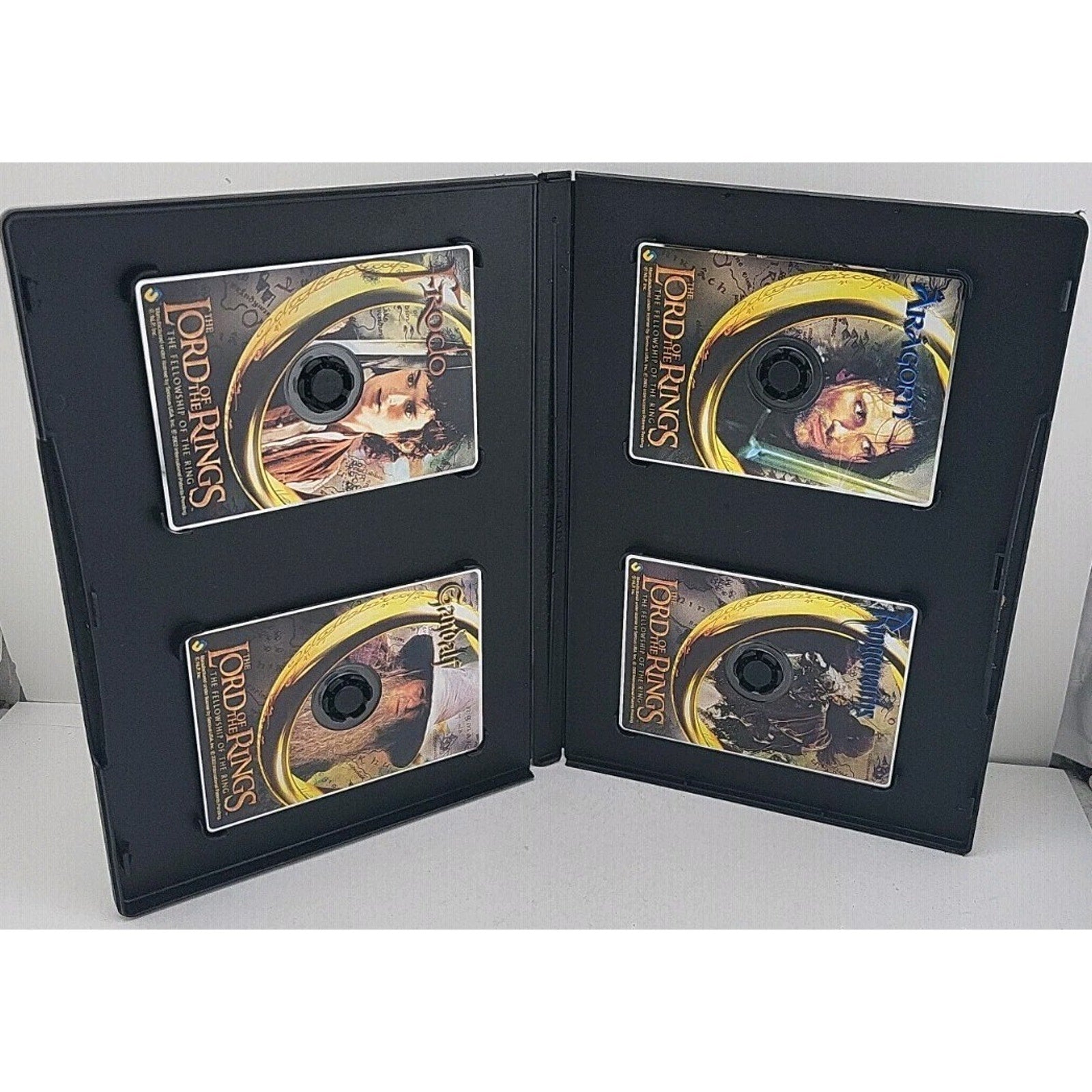 Lord Of The Rings Fellowship Of The Ring- 4 CD Cards Cardz, Set 1, 2002