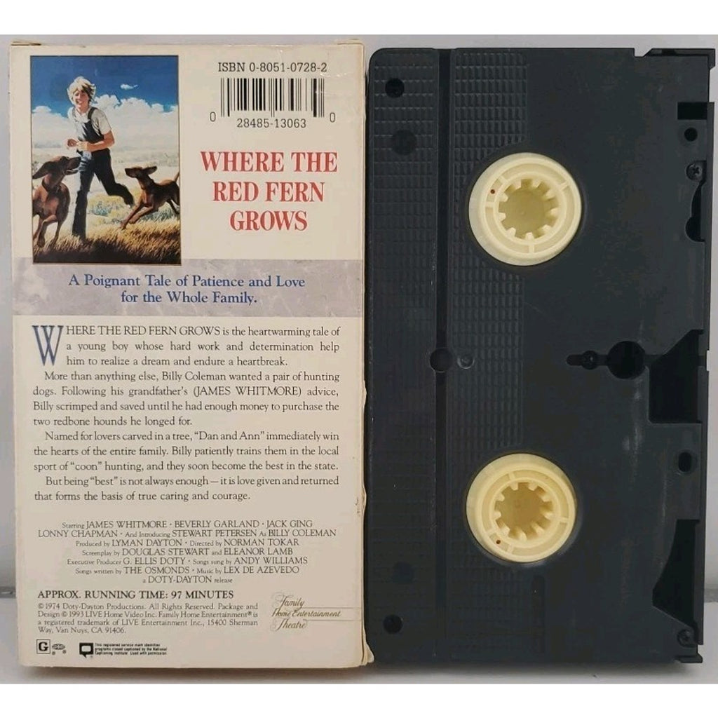 Family Home Where the Red Fern Grows (1974) (VHS)