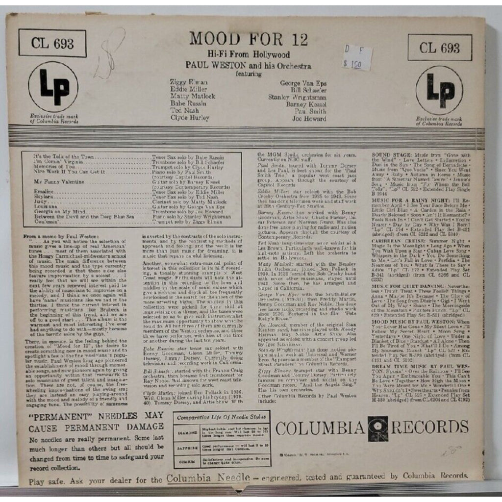 Paul Weston - Mood (Record)