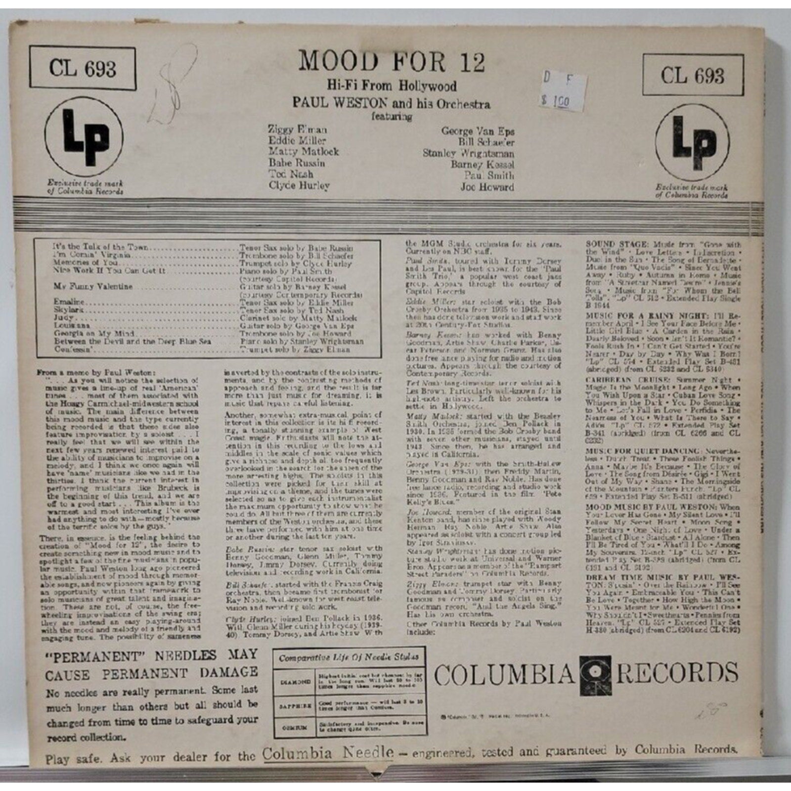 Paul Weston - Mood (Record)