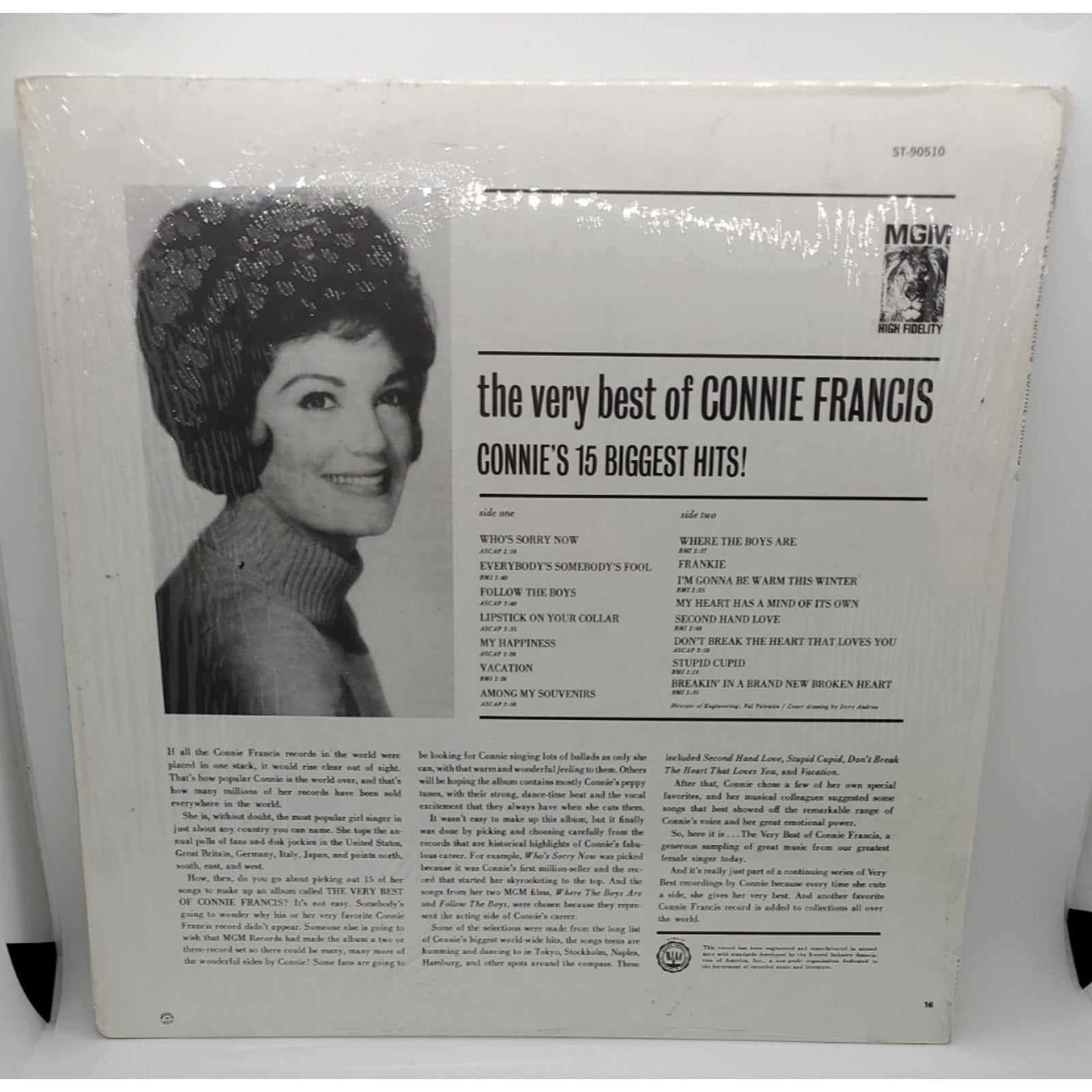 The Very Beat Of Connie Francis (Record)