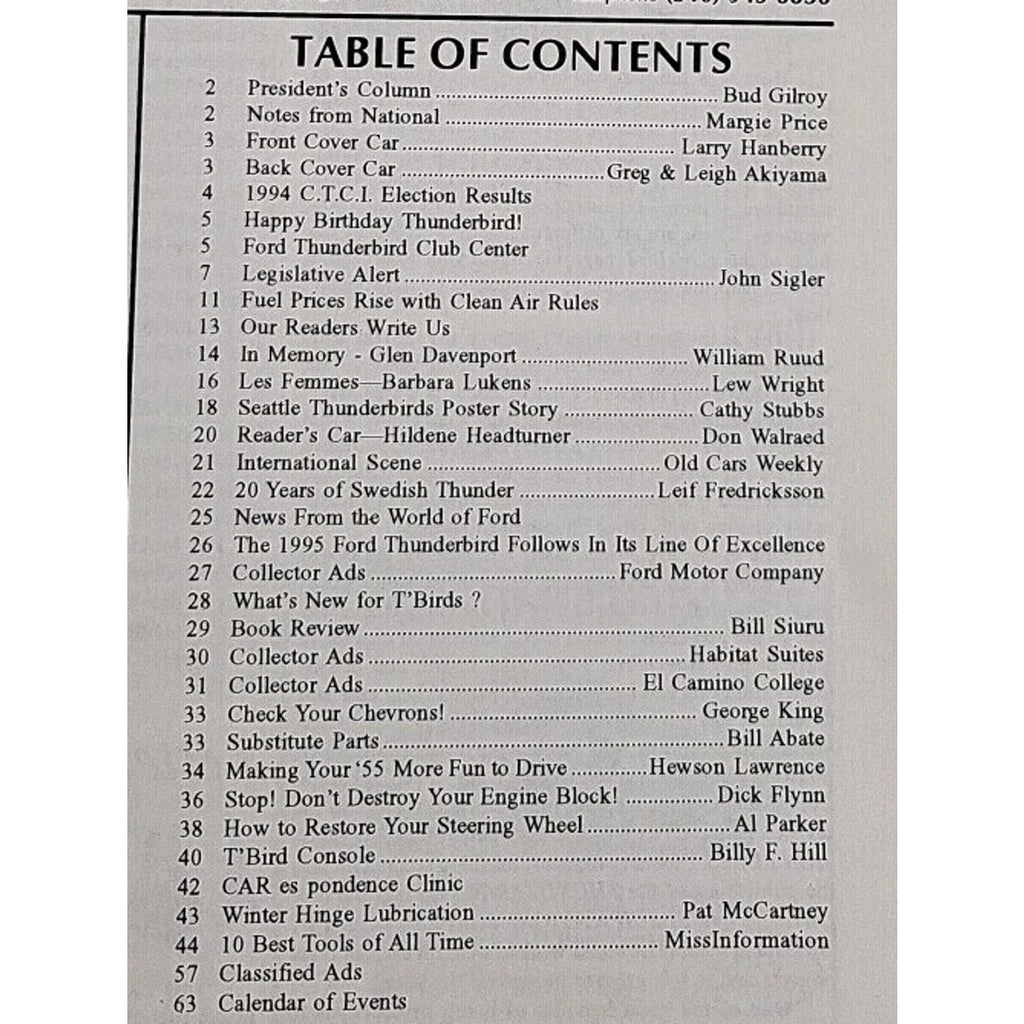 Early Bird Magazine January-February 1995