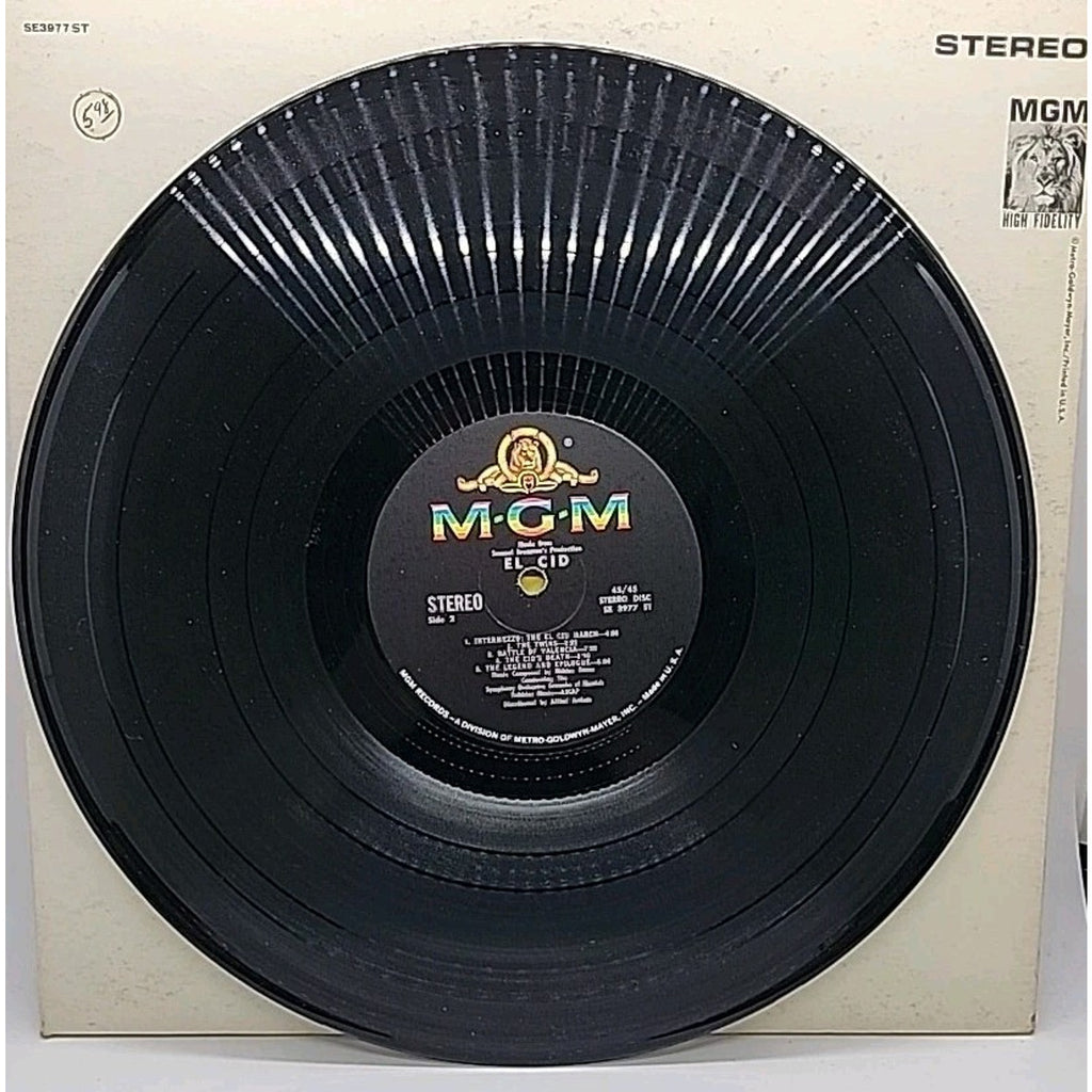 Music from Samuel Bronston's EL CID by Charlton Heston & Sophia Loren SE3977 ST
