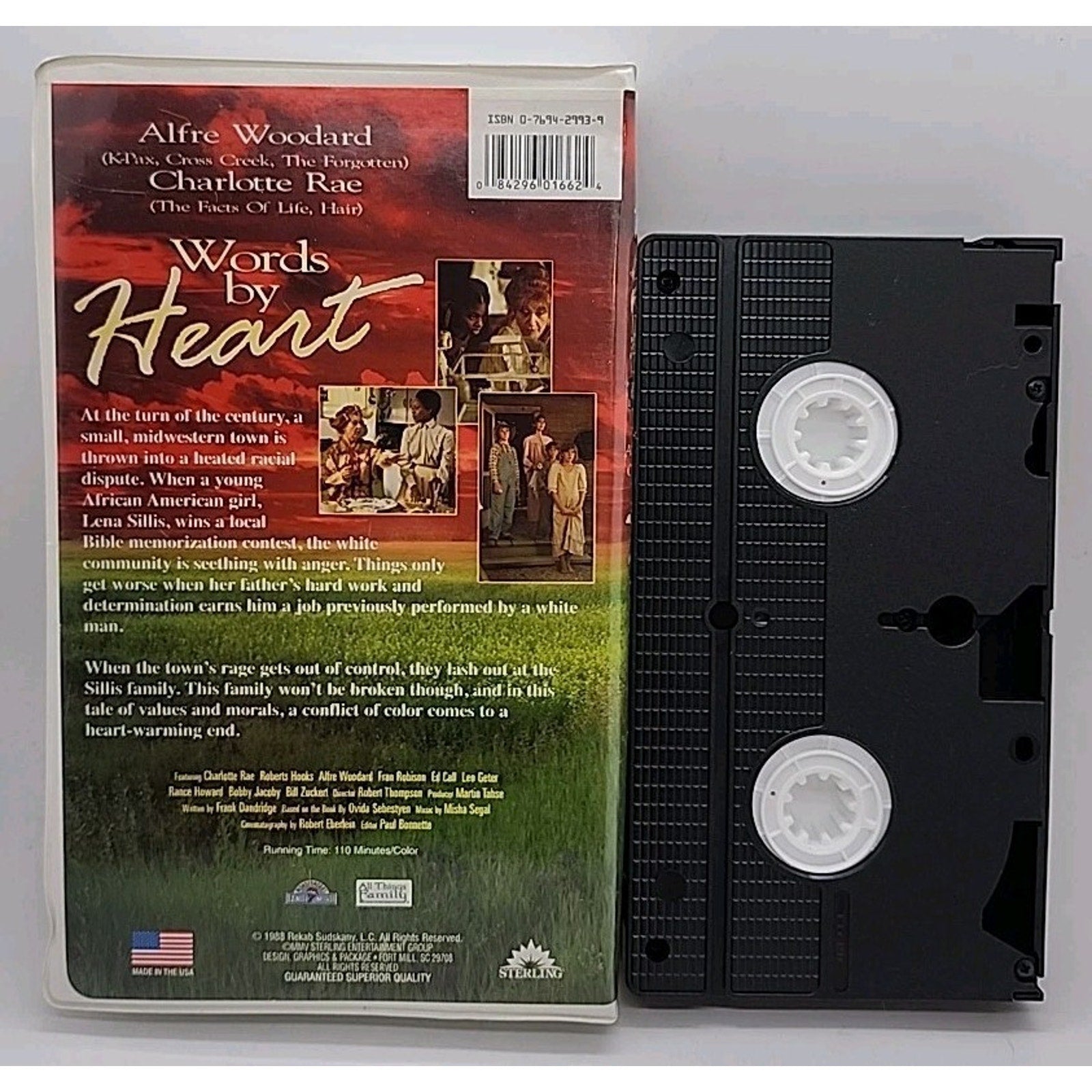 Words By Heart VHS 1988 Clamshell