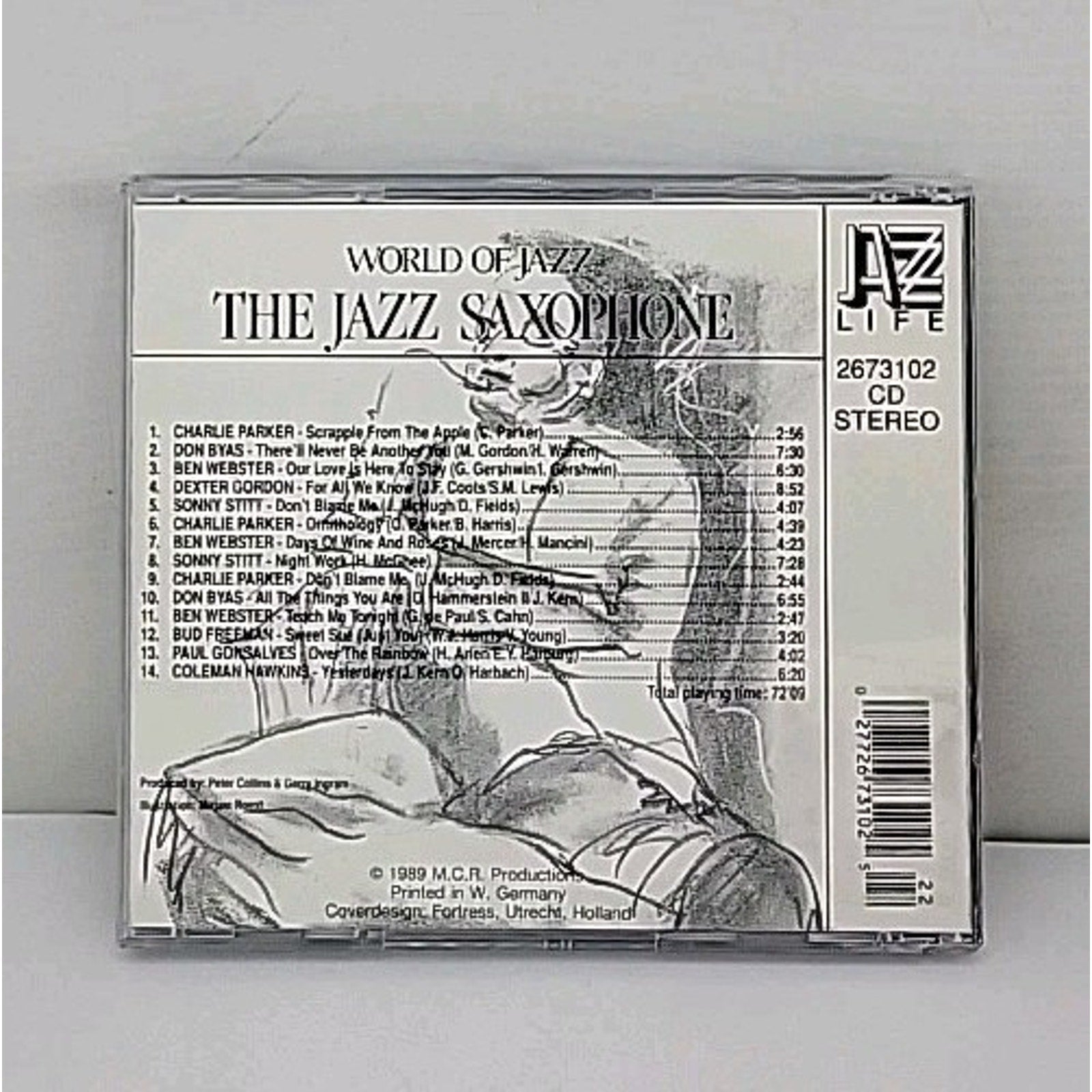 World of Jazz the Jazz Saxophone Music CD Compilation