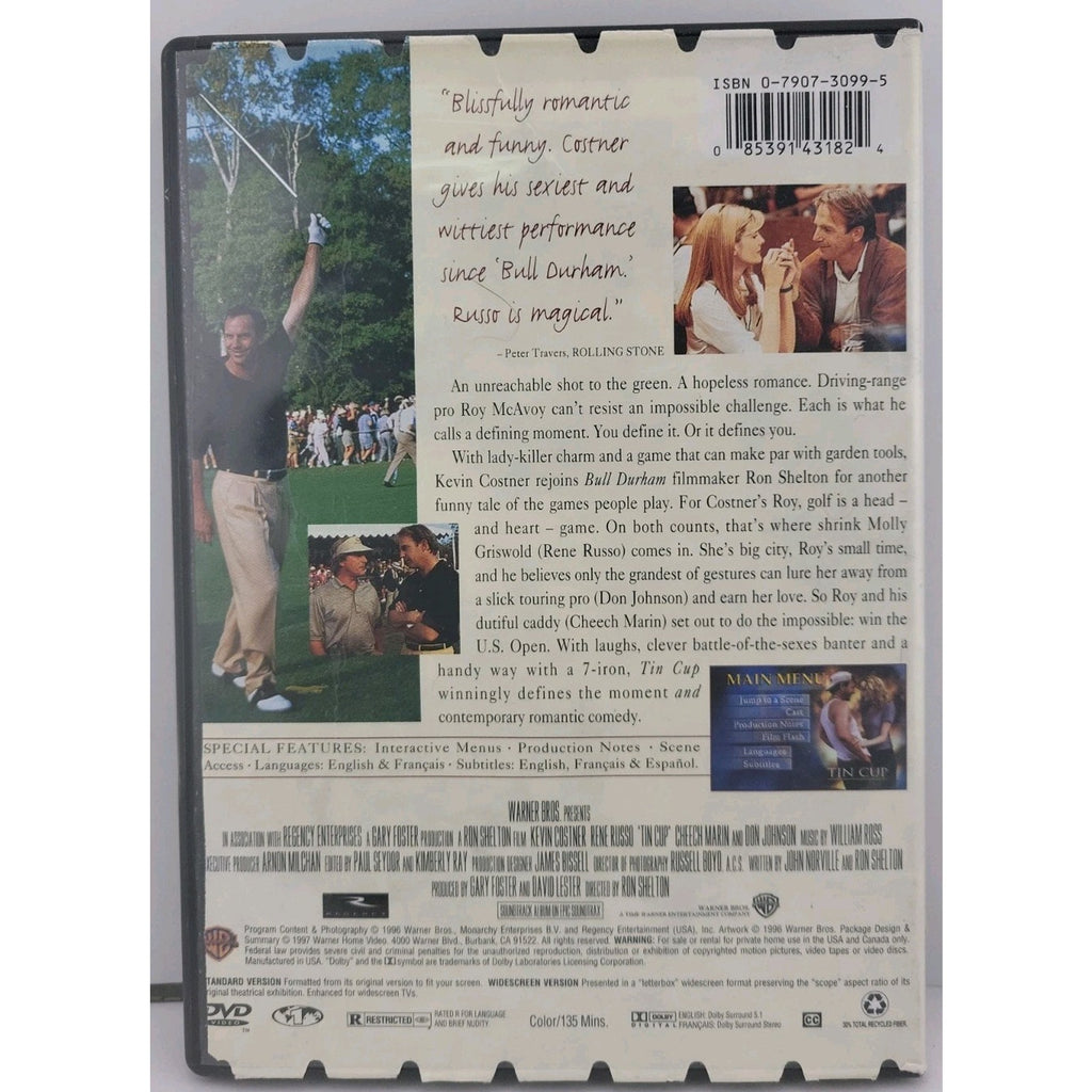 Tin Cup (DVD, 1996)