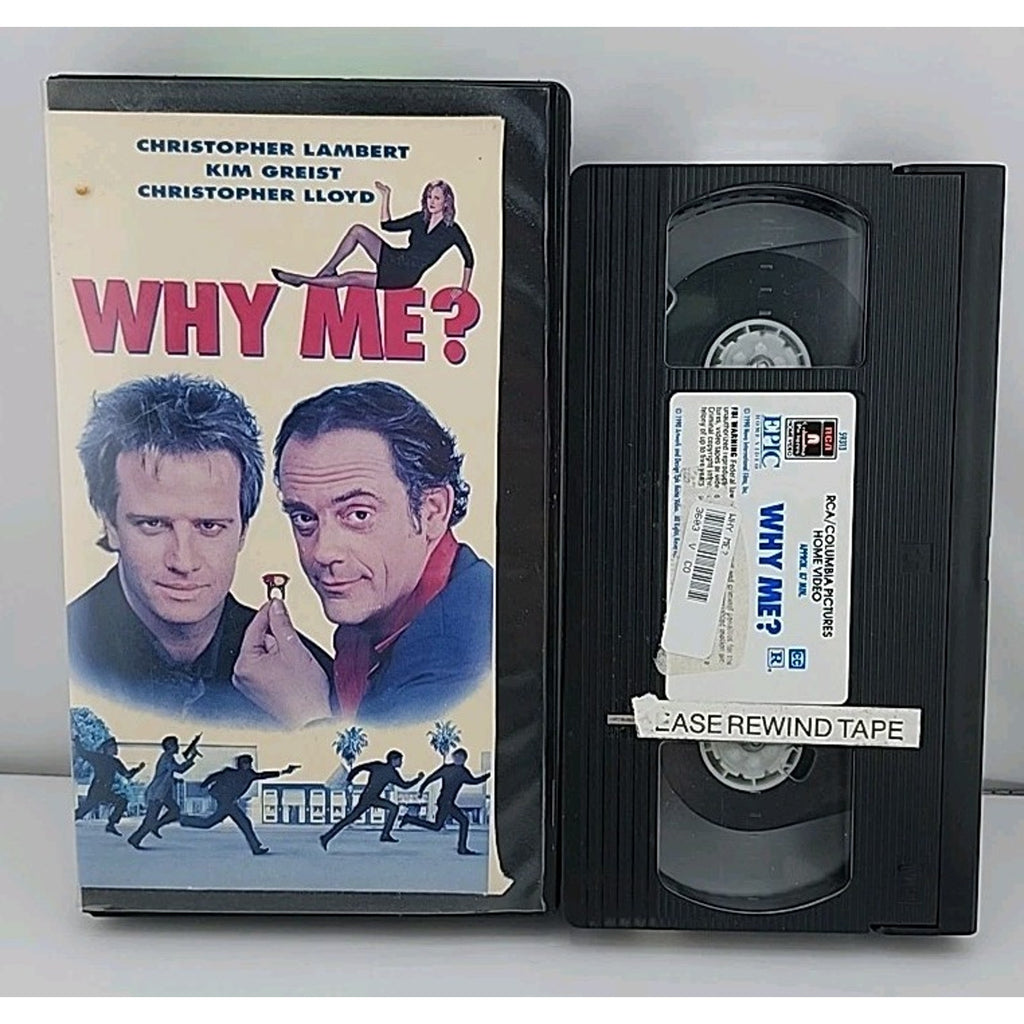 Why Me? VHS 1990 Christopher Lambert Christopher Lloyd