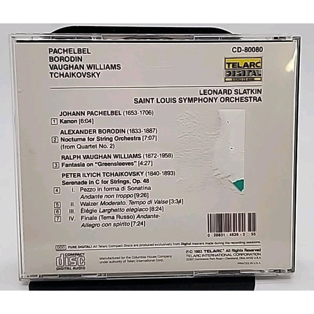 Pachelbel: Kanon, Tchaikovsky : Serenade For Strings, Leonard Slatkin CD