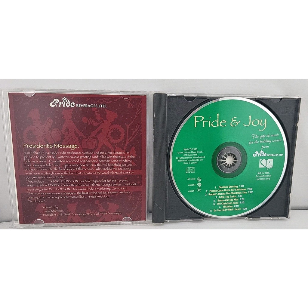 Pride & Joy The Gift Of Music For The Holiday Season CD