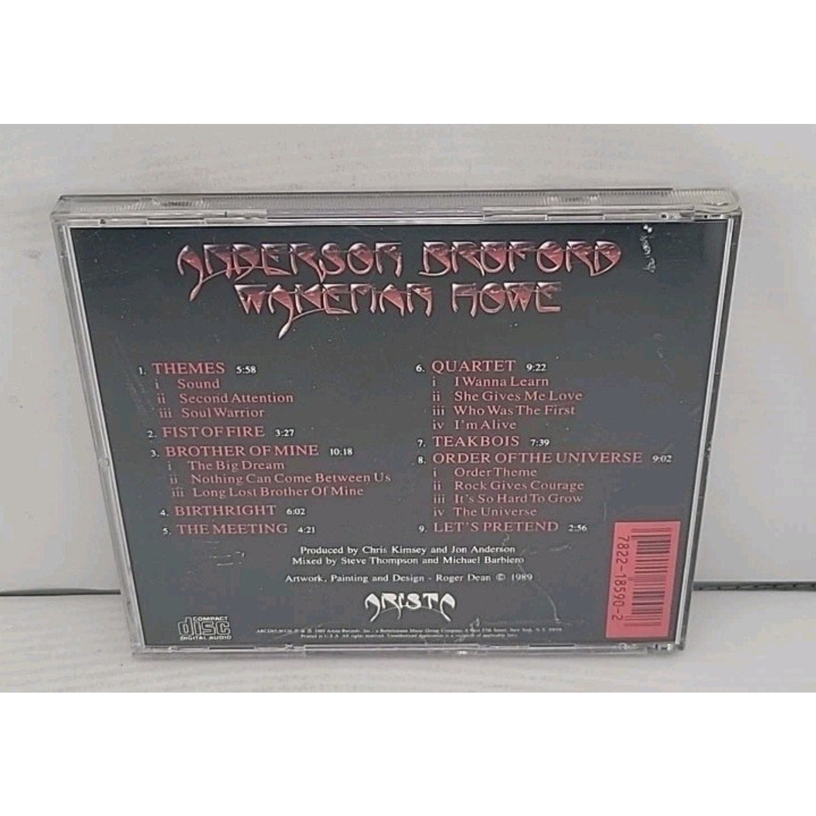 Anderson Bruford Wakeman Howe by Anderson Bruford Wakeman Howe (CD, Jul-2002,...