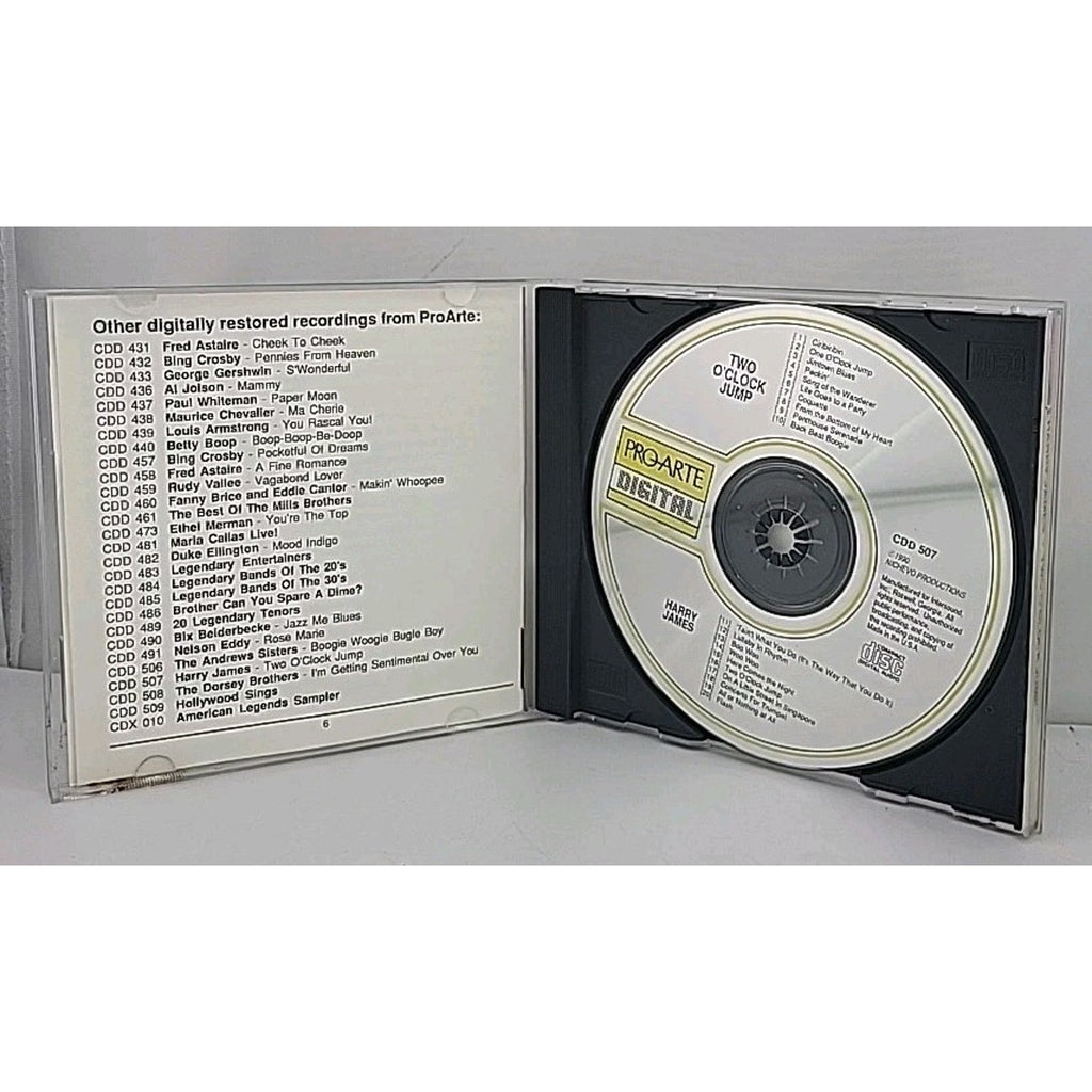 Two O'Clock Jump by Harry James (CD, Pro-Arte Records)