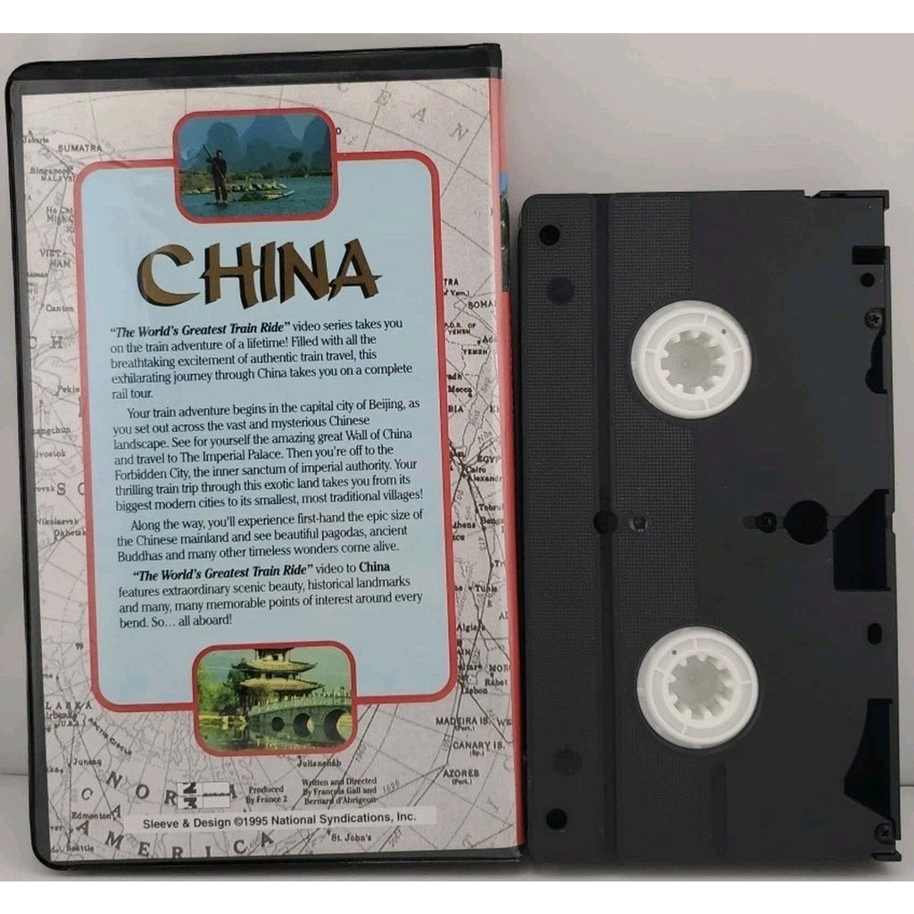 1996 Worlds Greatest Train Ride Video China VHS Clamshell