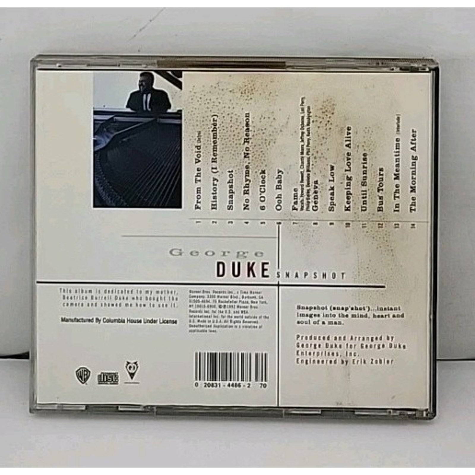 Snapshot by Duke, George (CD, 1992)