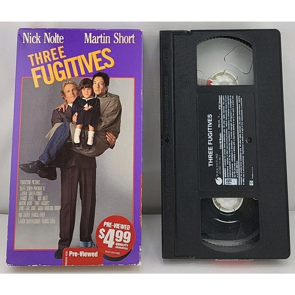 Three Fugitives (VHS, 1991)