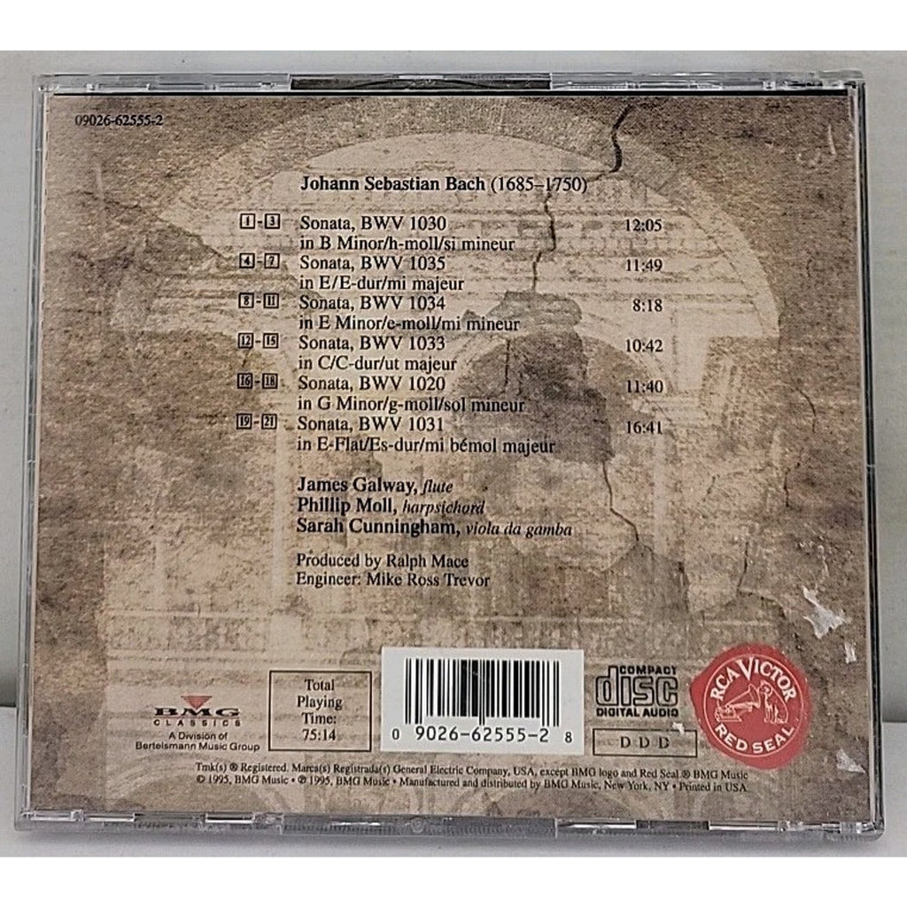 Bach Sonatas by Bach / Galway / moll / Cunningham (CD, 1995)