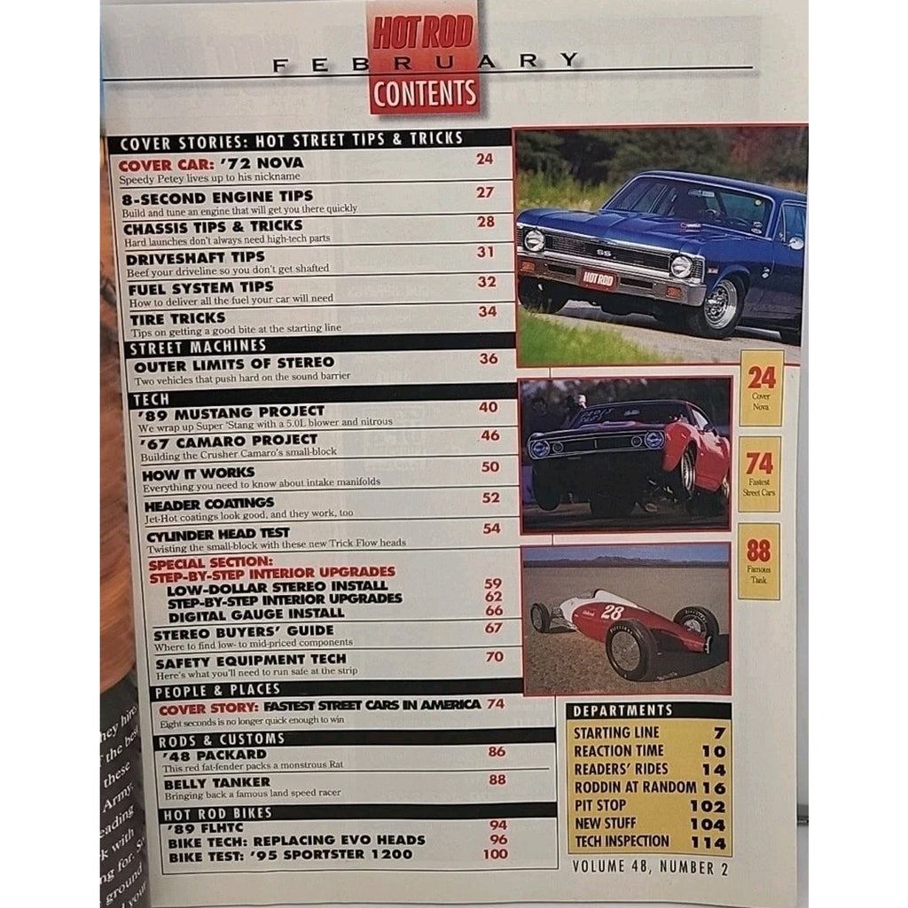 Hot Rod Magazine February 1995