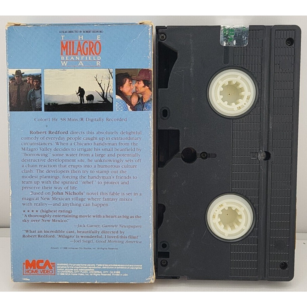 The Milagro Beanfield War (VHS, 1988) Ruben Blades, Sonia Braga