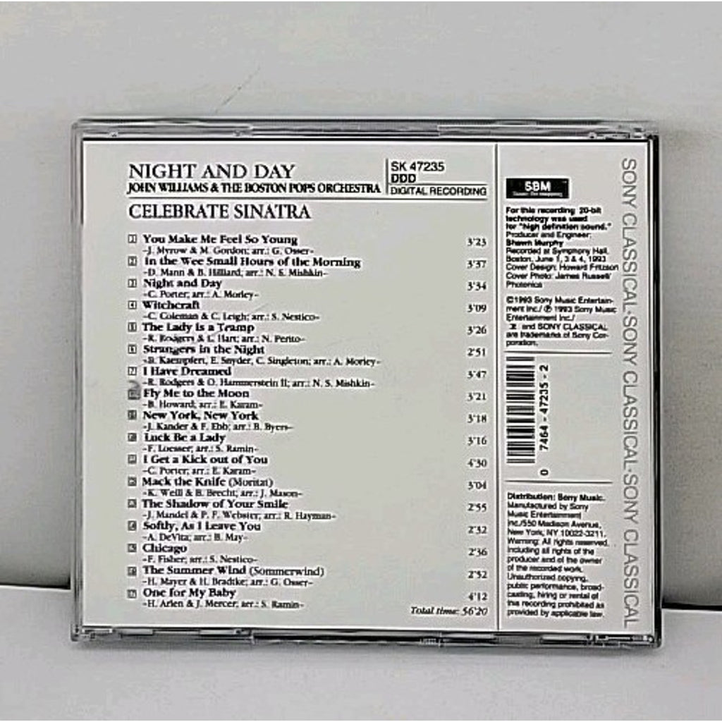 Night & Day / Celebrate Sinatra by John Williams (CD, 1993)