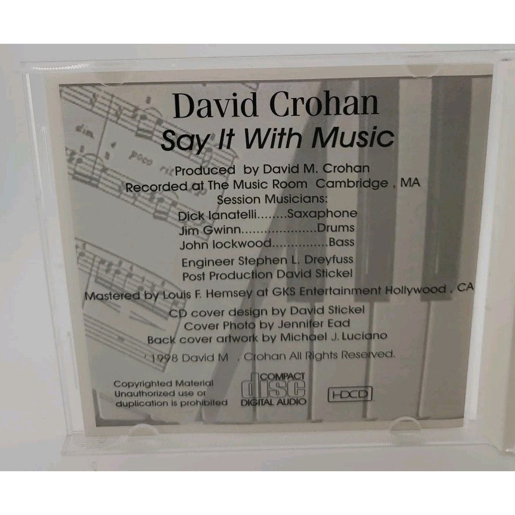 David Crohan Say It With Music (CD)