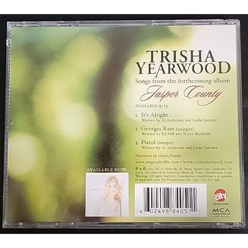Trisha Yearwood Jasper Country PROMO CD