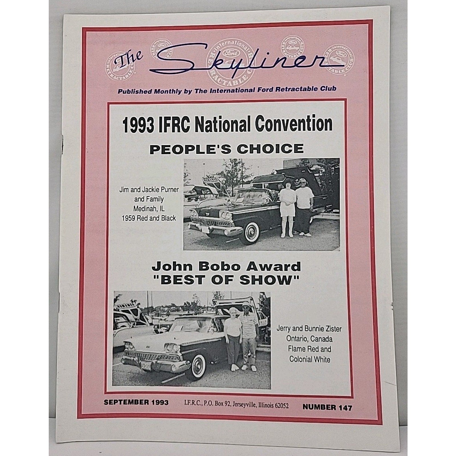 The Skyliner - International Retractable Club - September 1993 Number 147