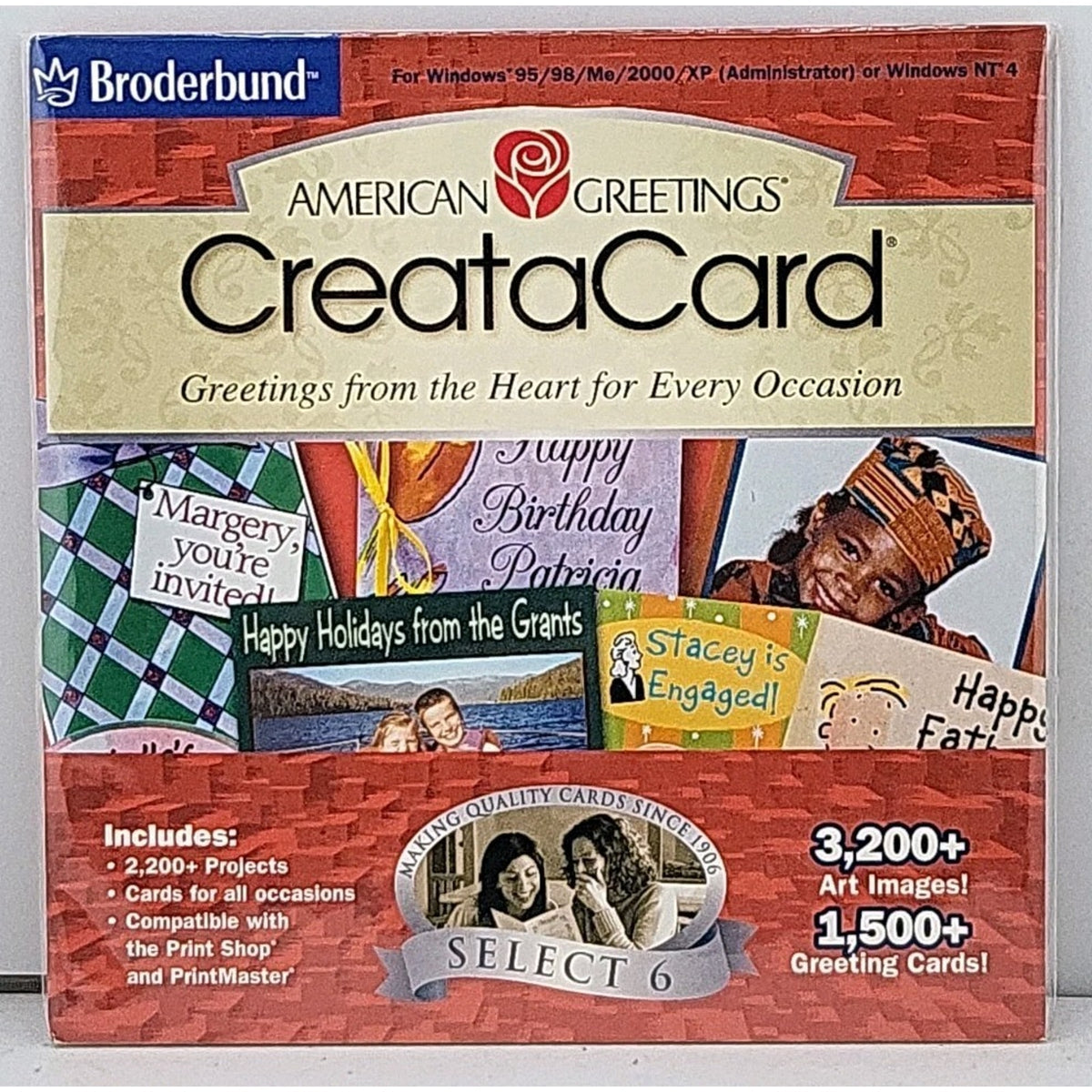 American Greetings CreataCard by Broderbund (CD-ROM, 2002) Windows *Brand New*