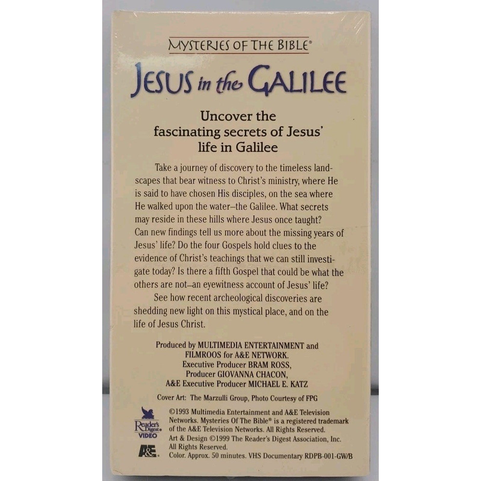 Jesus In The Galilee Mysteries Of The Bible VHS 1999 *Brand New*