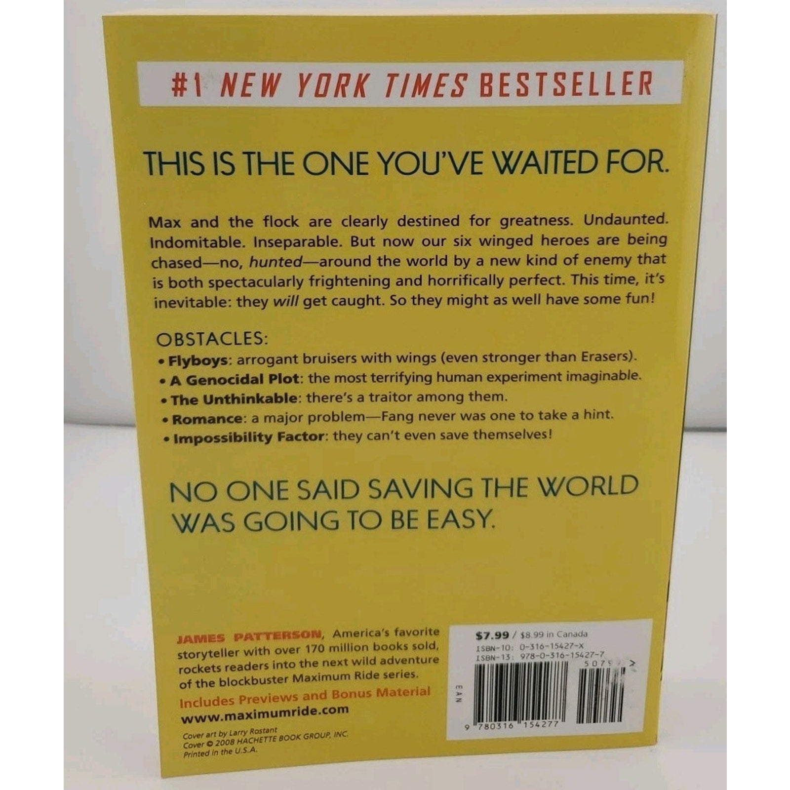 Saving the World and Other Extreme Sports : A Maximum Ride Novel by James...