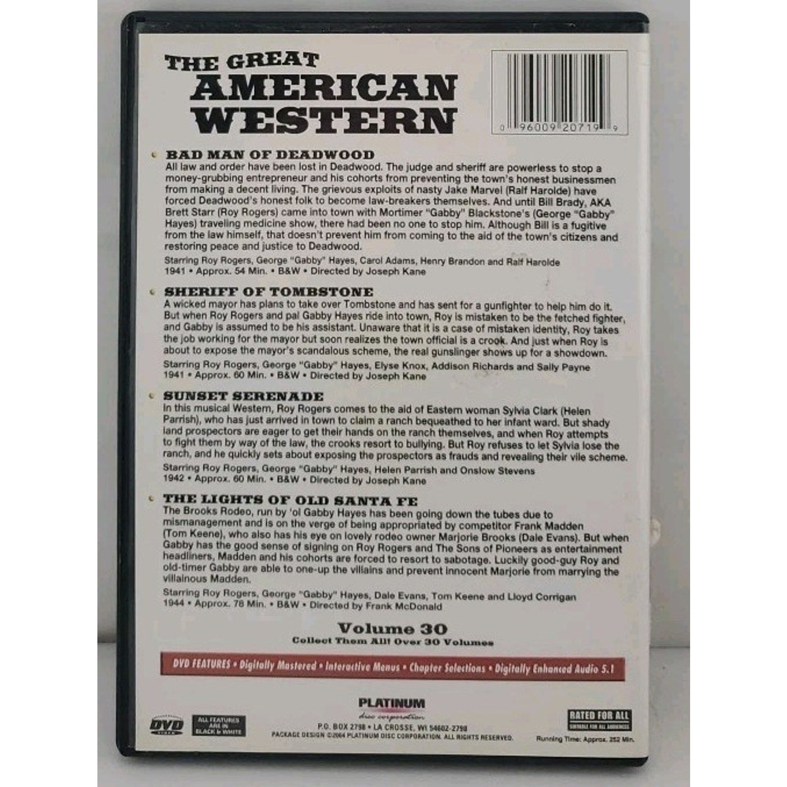 The Great American Western: Volume 30: Gabby Hayes, Roy Rogers (DVD)