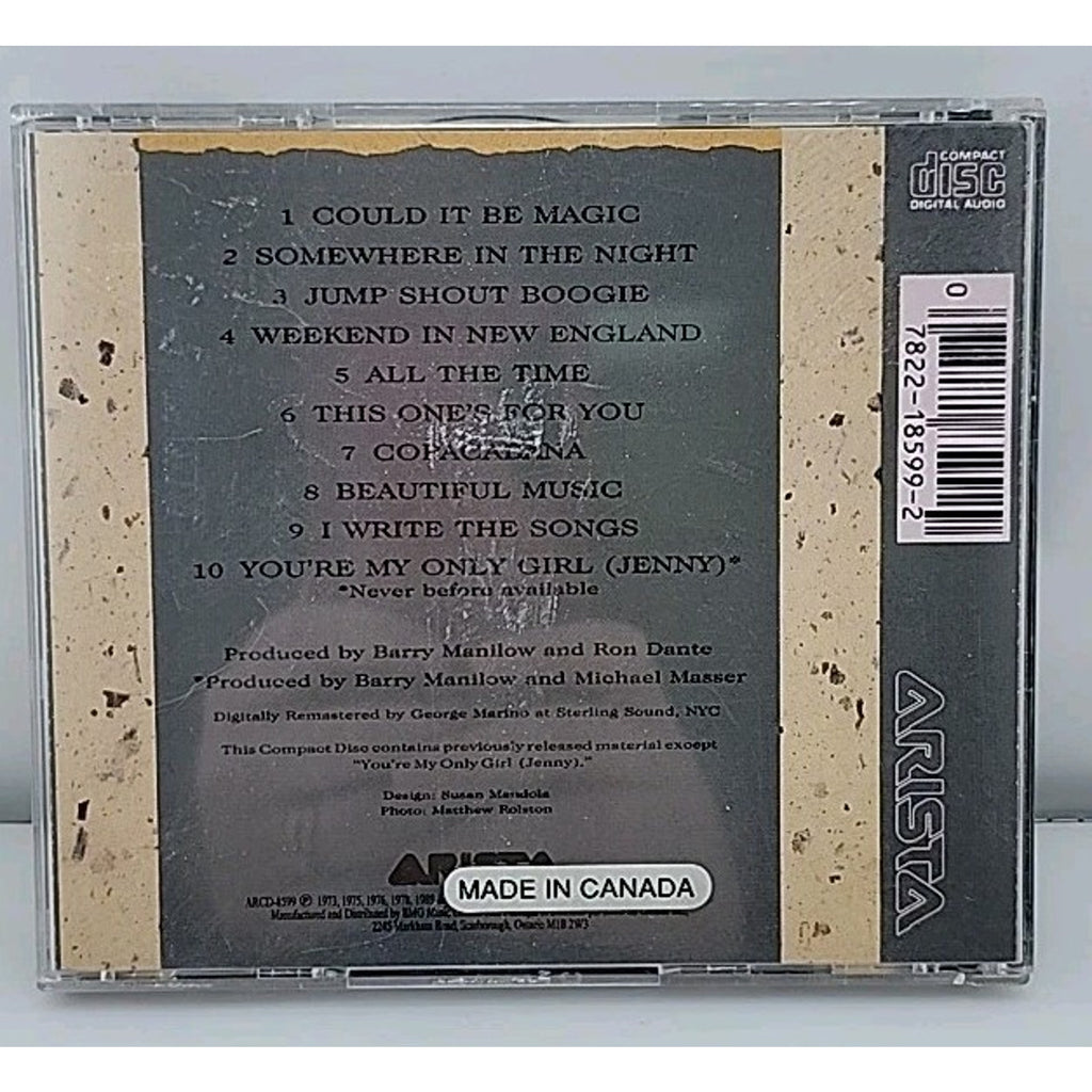 Greatest Hits, Vol. II [1989] by Barry Manilow (CD, Apr-1989, Arista)
