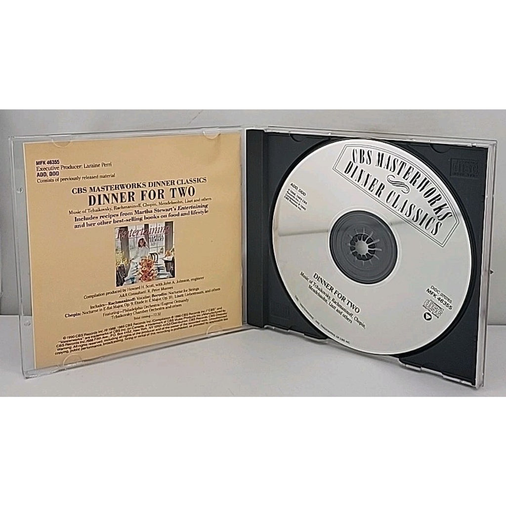 CBS Masterworks Dinner Classics: Dinner for Two by Various Artists (CD,...